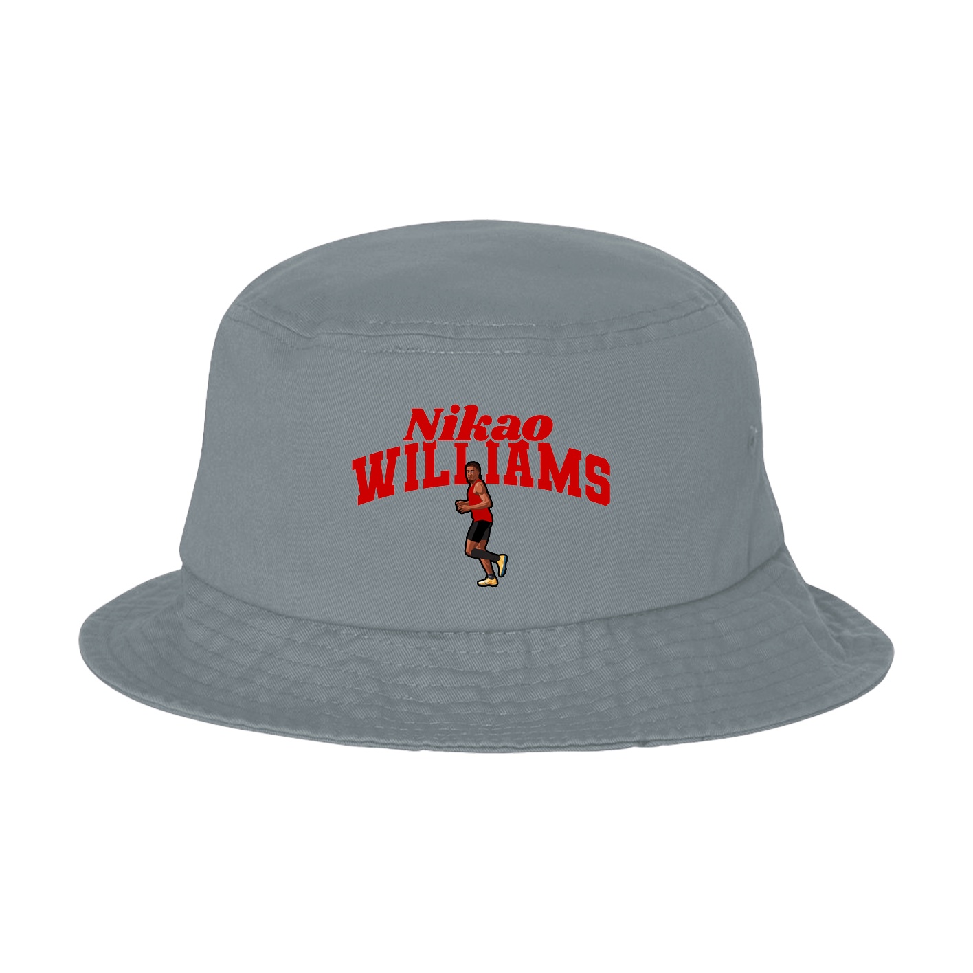Bucket Cap — Signature Arch in Grey