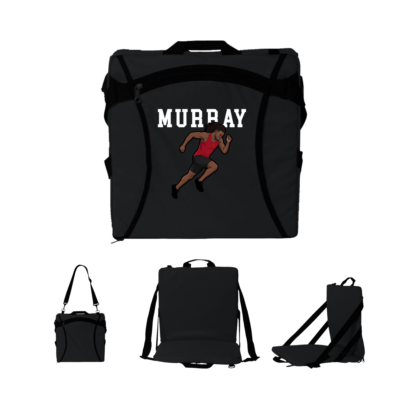 Folding Stadium Seat — Shirsey in Black