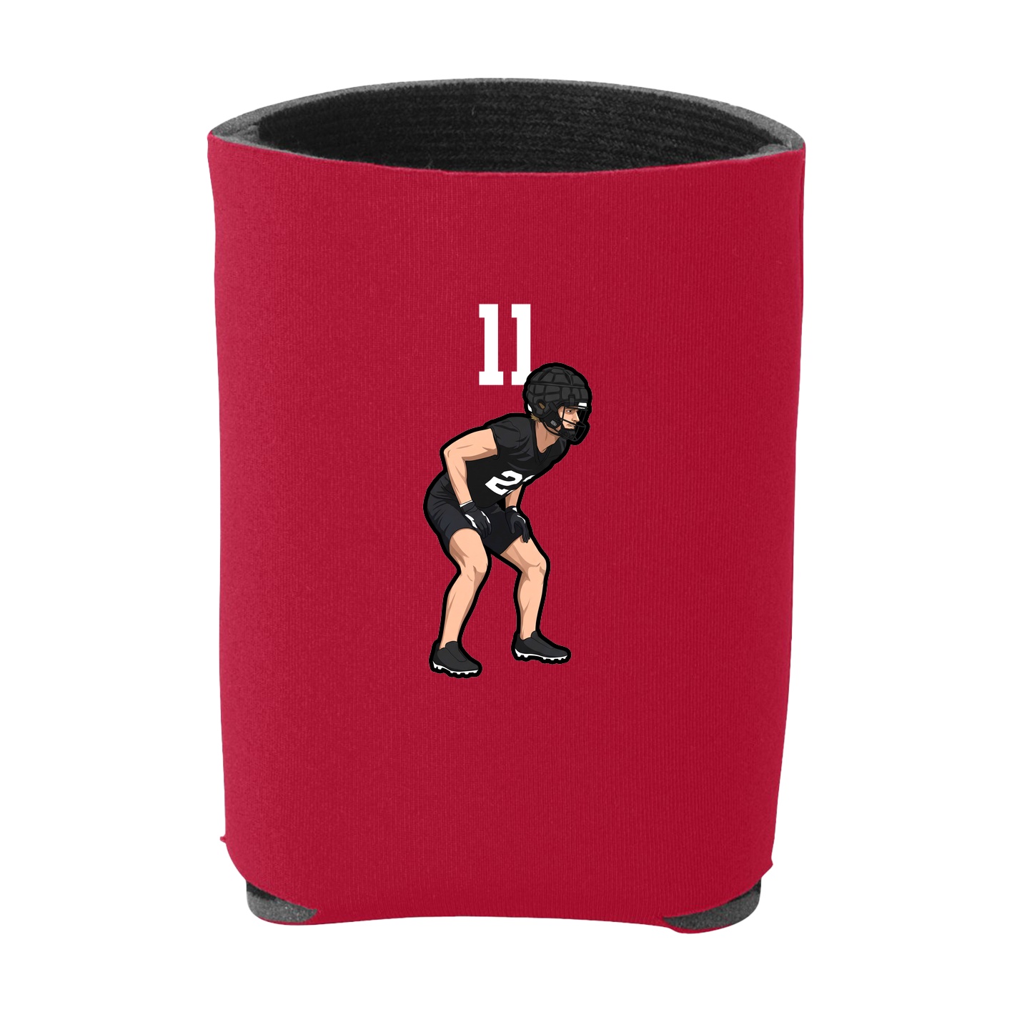 Can Holder — Number Top in Red