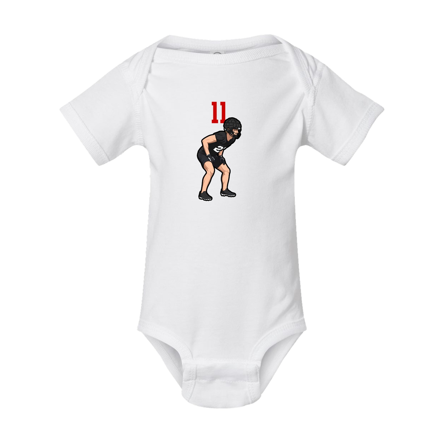 Baby Onesie — Number Top in White