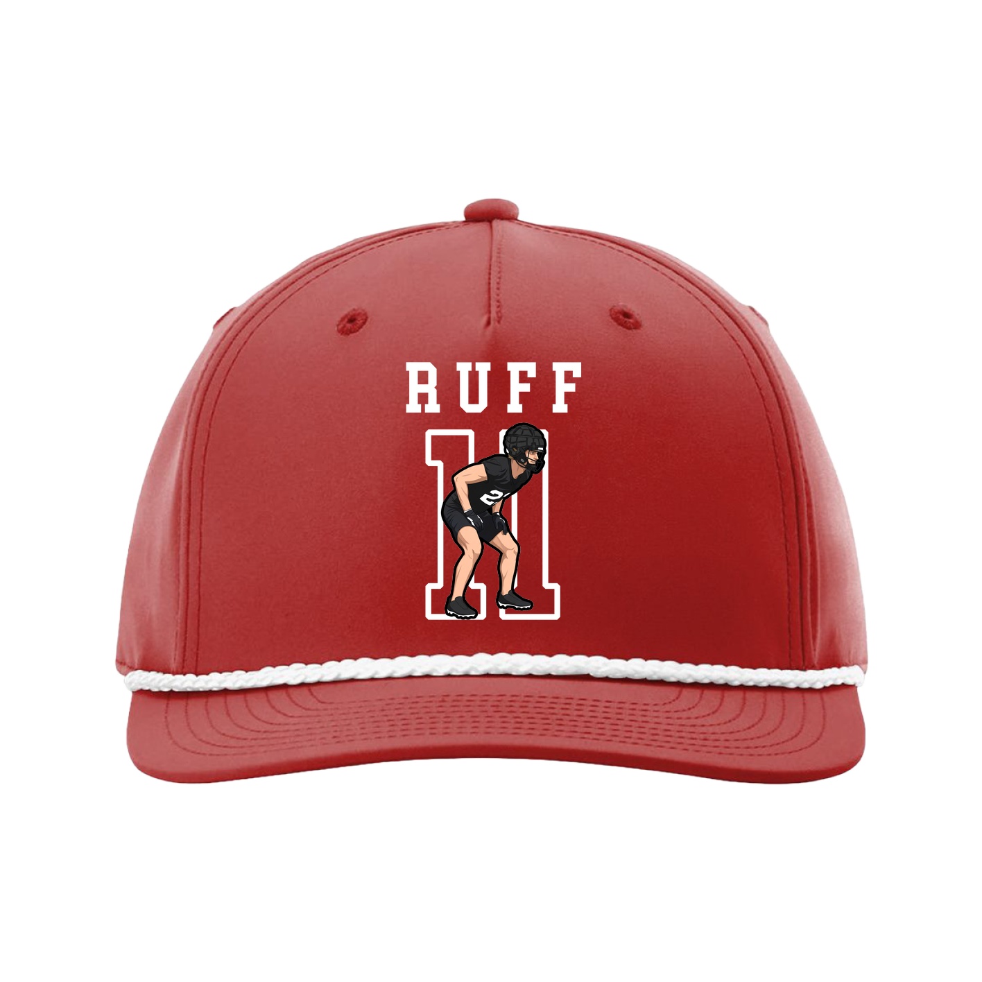 Five-Panel Classic Rope Cap — Shirsey in Red