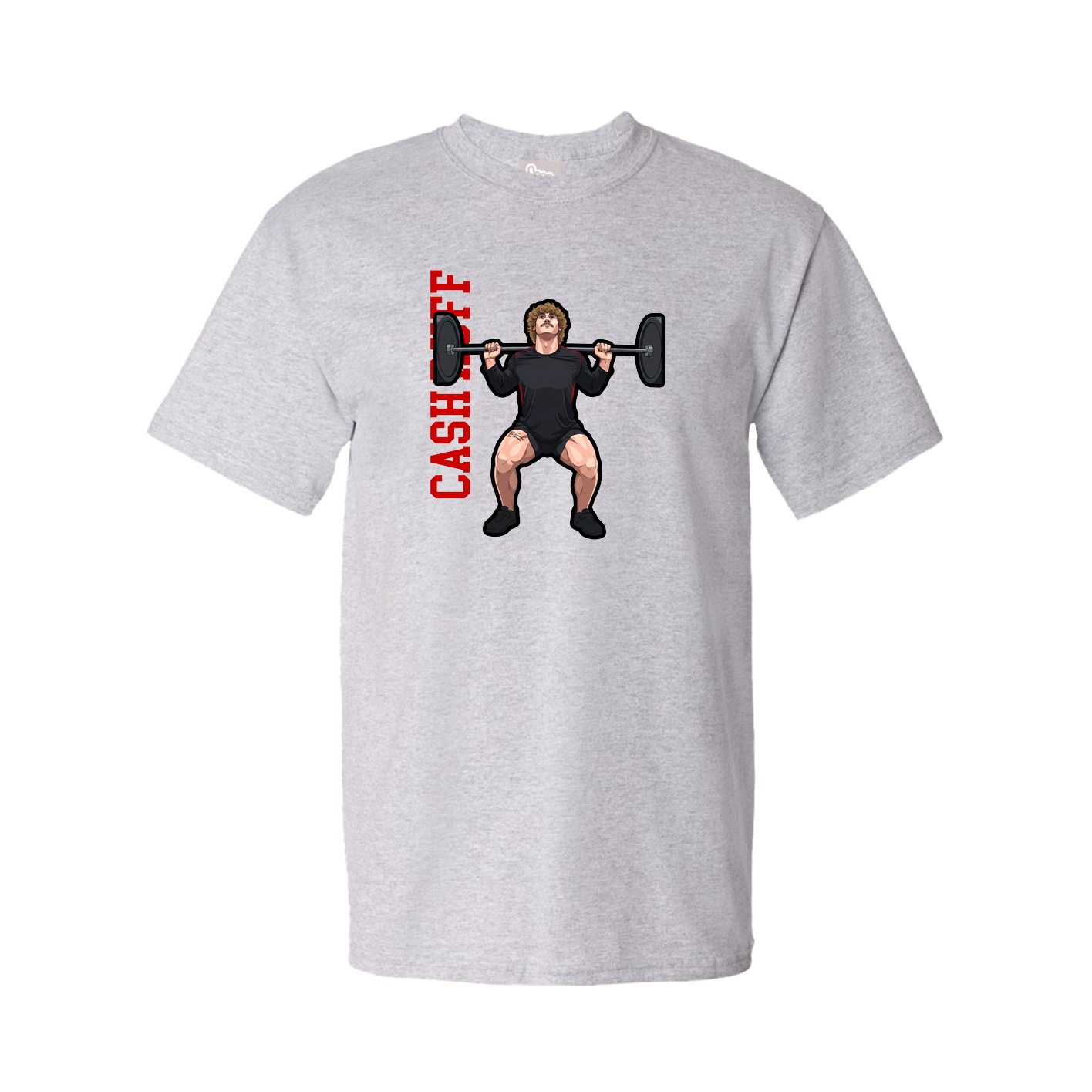Youth Tee — Name Vertical in Grey