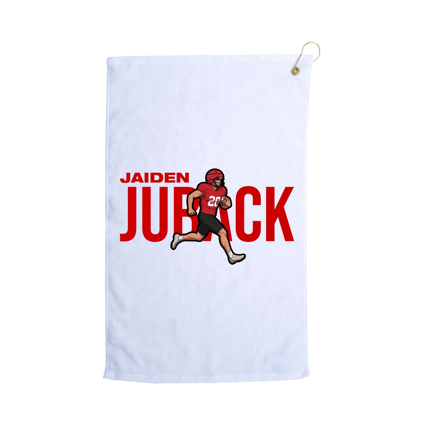 Golf Towel — Player Name in White