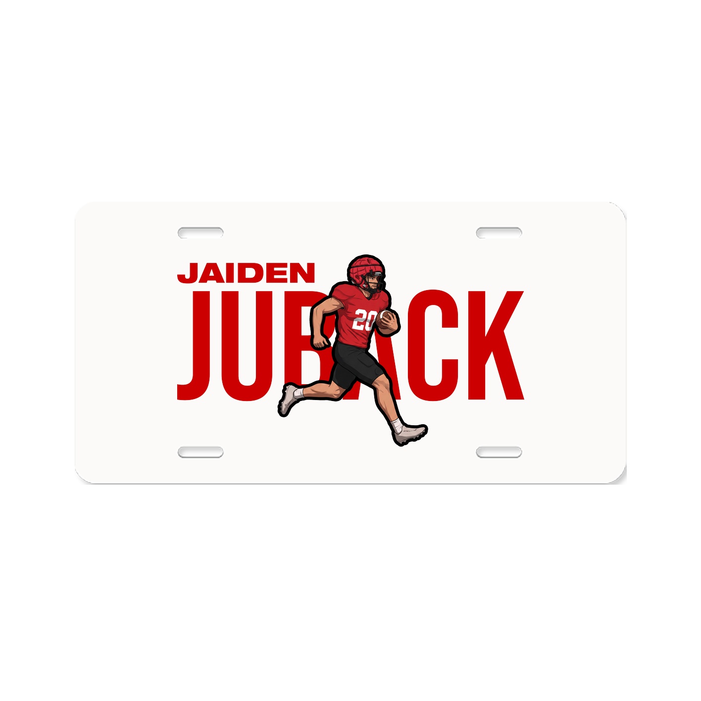 License Plate — Player Name in Classic