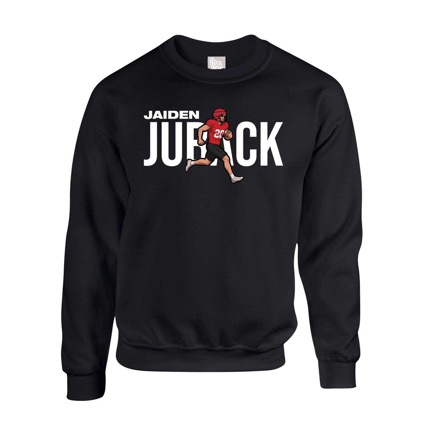 Fleece Crew — Player Name in Black