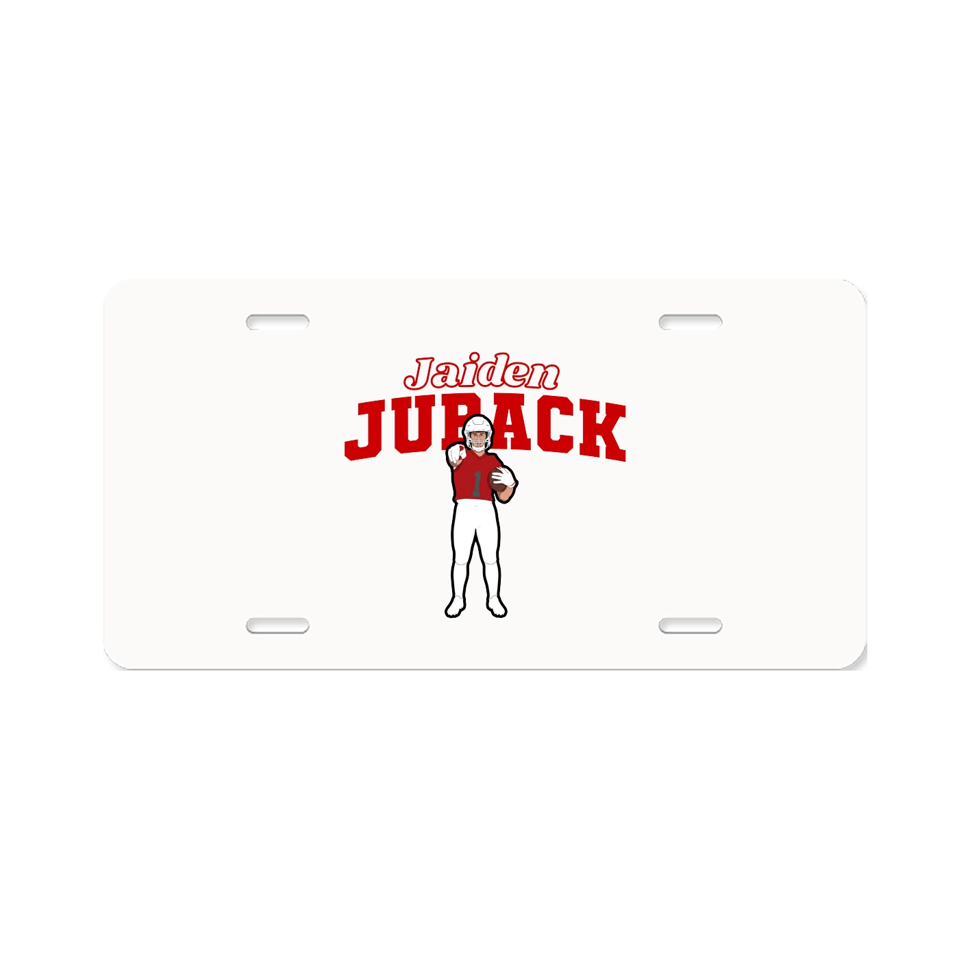 License Plate — Name Arch in Classic
