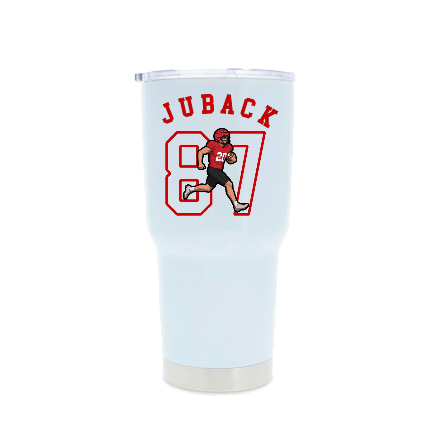 30oz Stainless Steel Tumbler — Shirsey Arch in White