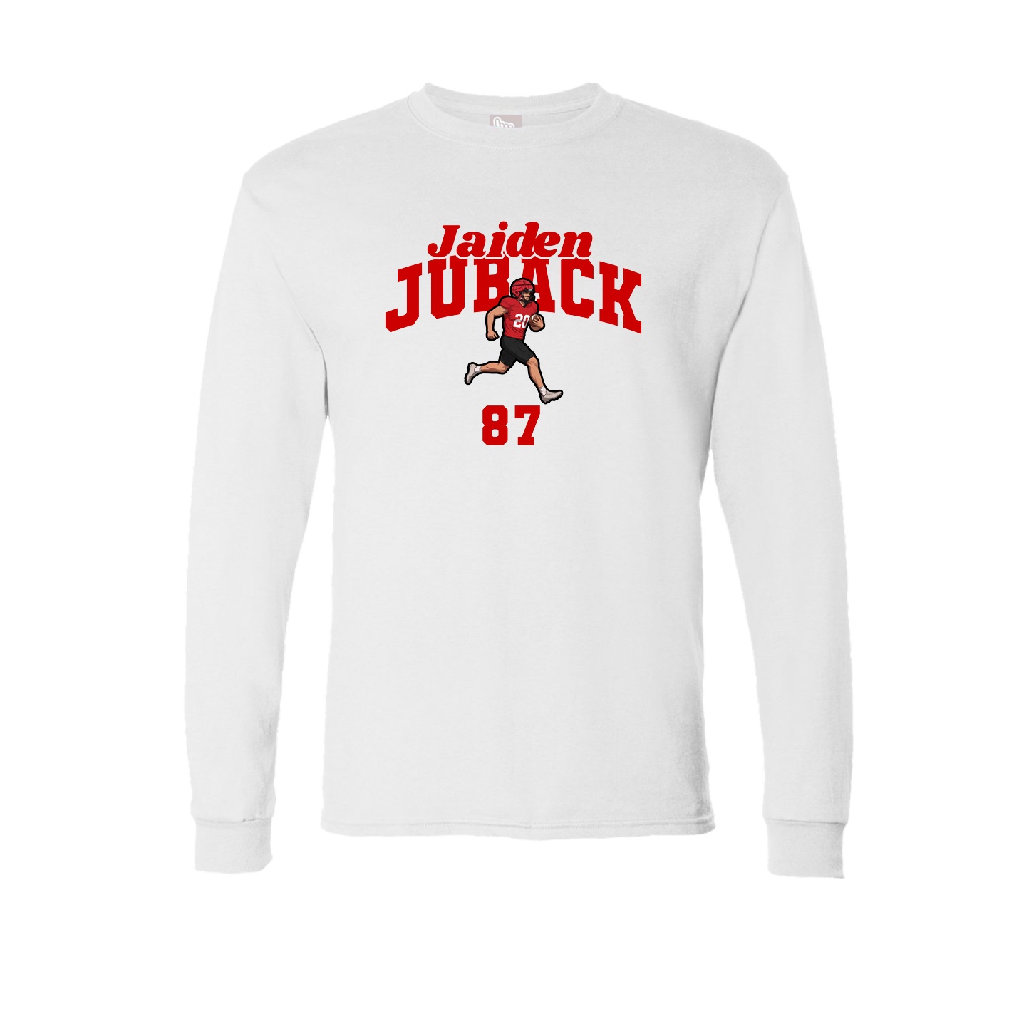 Long Sleeve Tee — Signature Arch in White