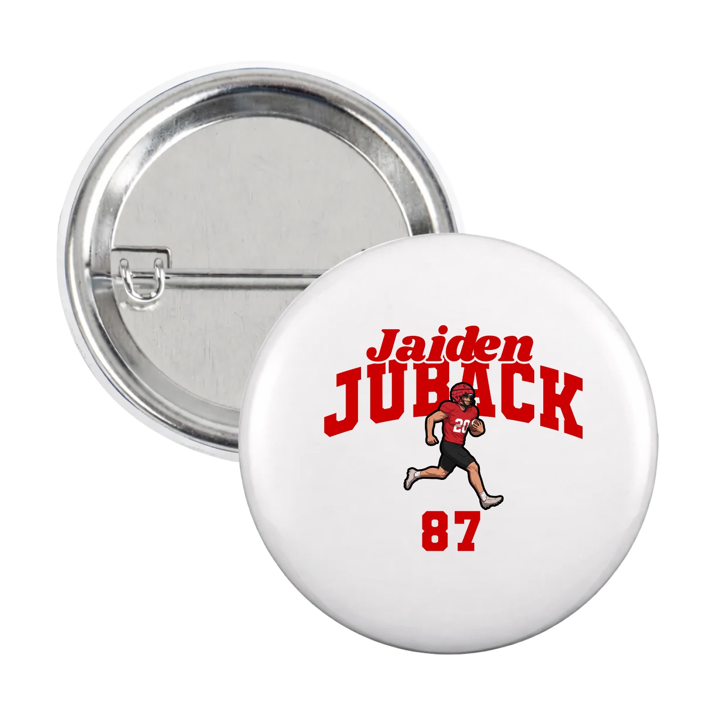 Game Day Button — Signature Arch in White