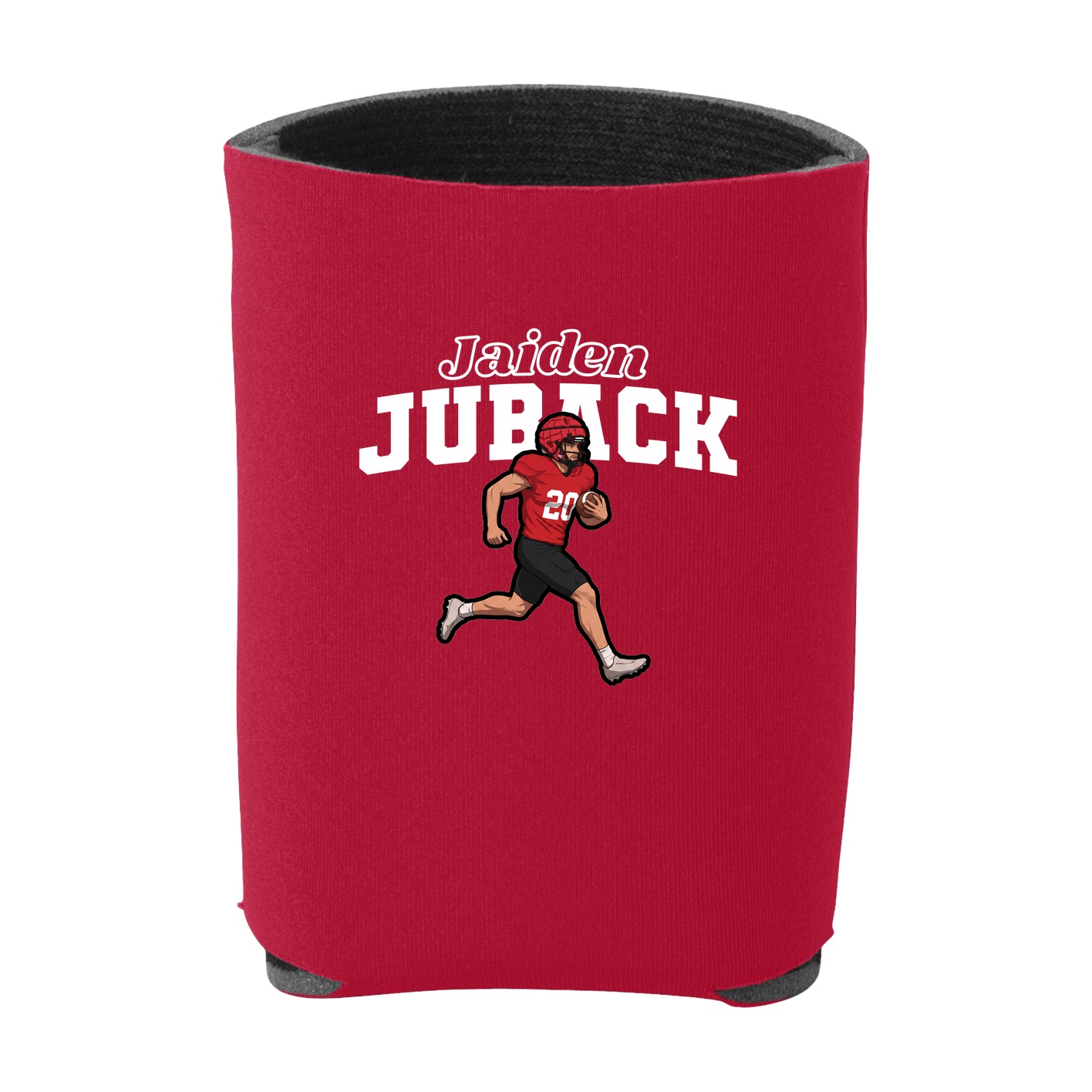 Can Holder — Name Arch in Red