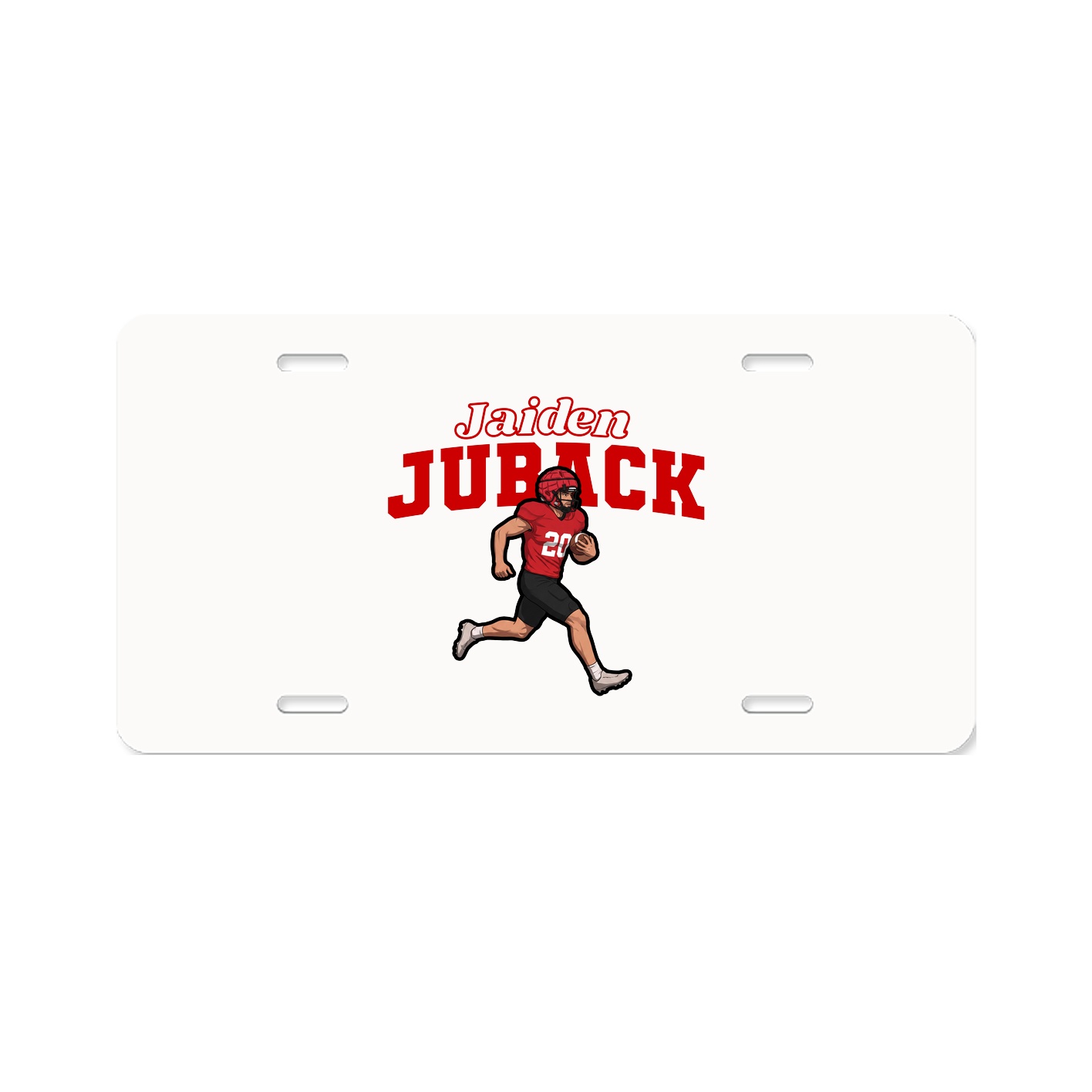 License Plate — Name Arch in Classic