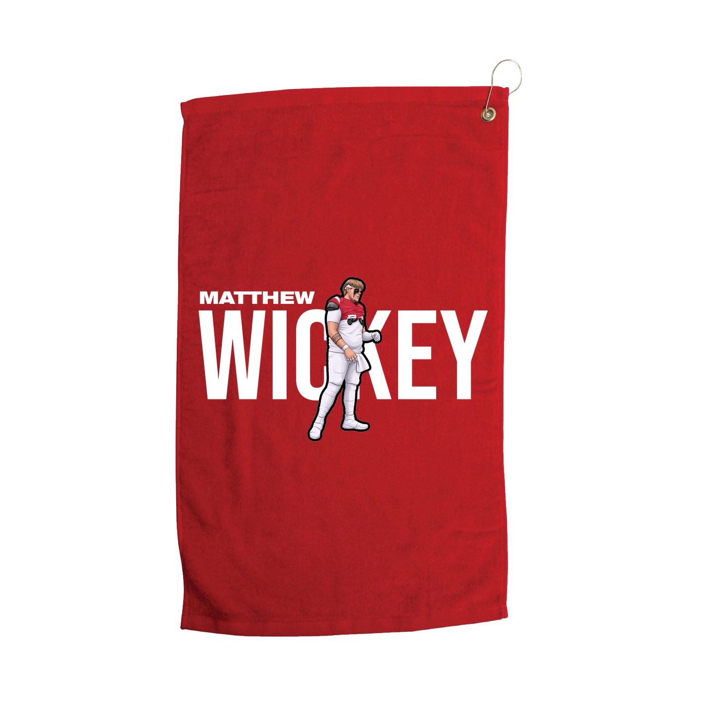 Golf Towel — Player Name in Red