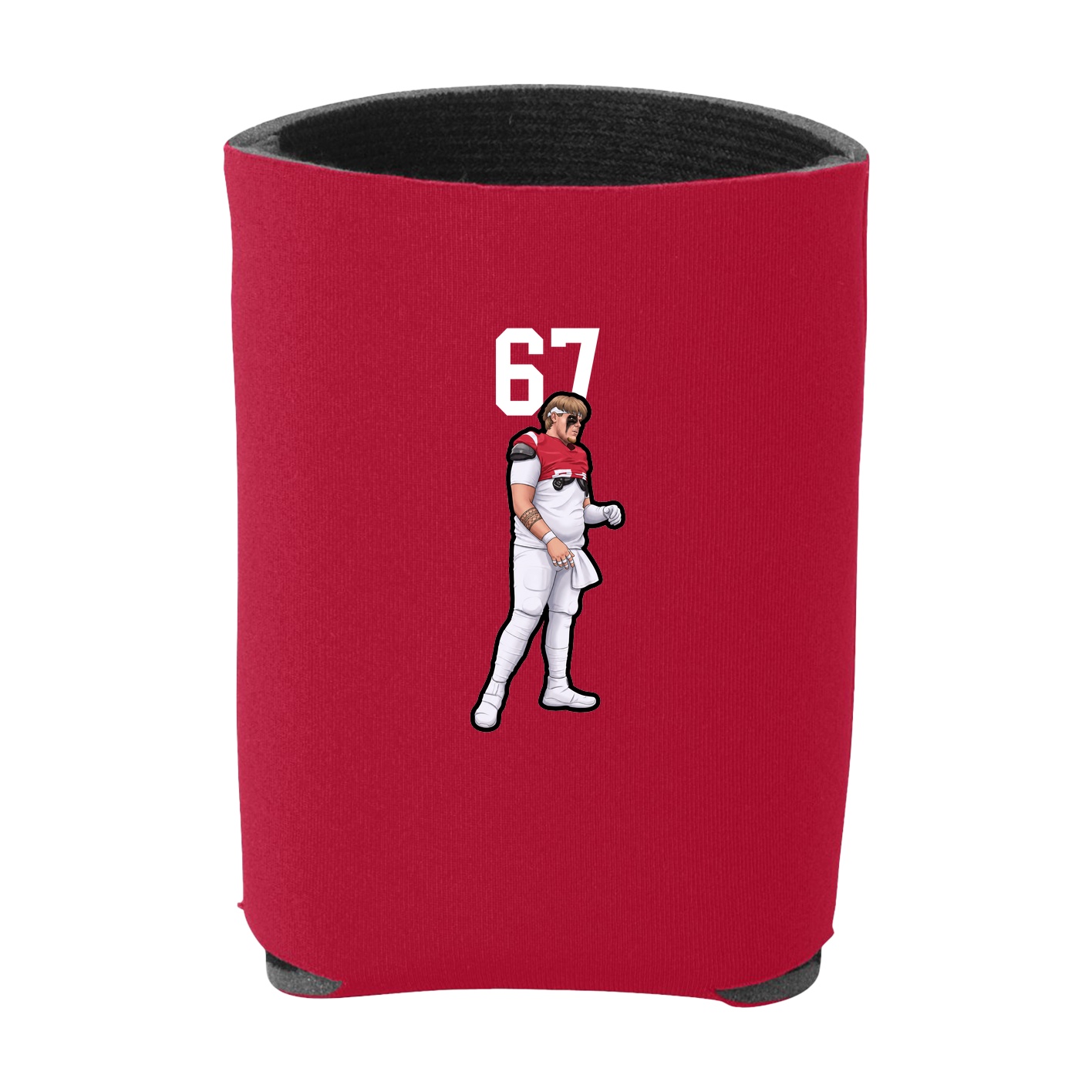Can Holder — Number Top in Red