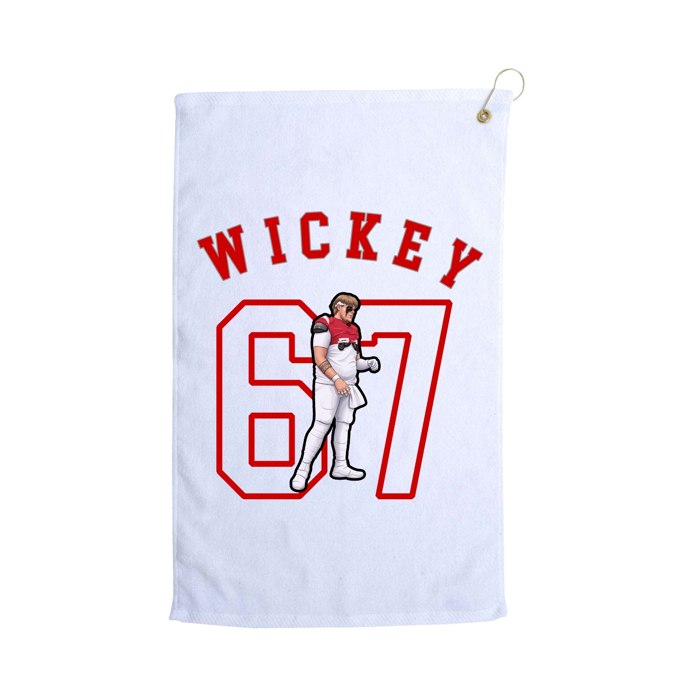 Golf Towel — Shirsey Arch in White
