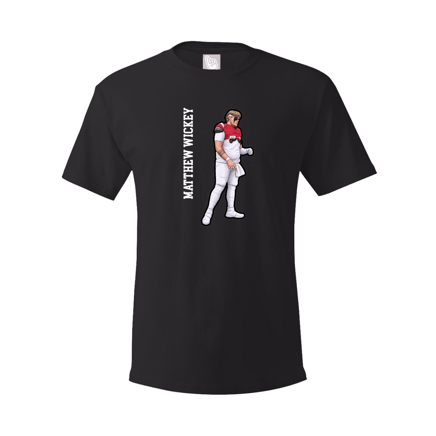 Tee — Name Vertical in Black