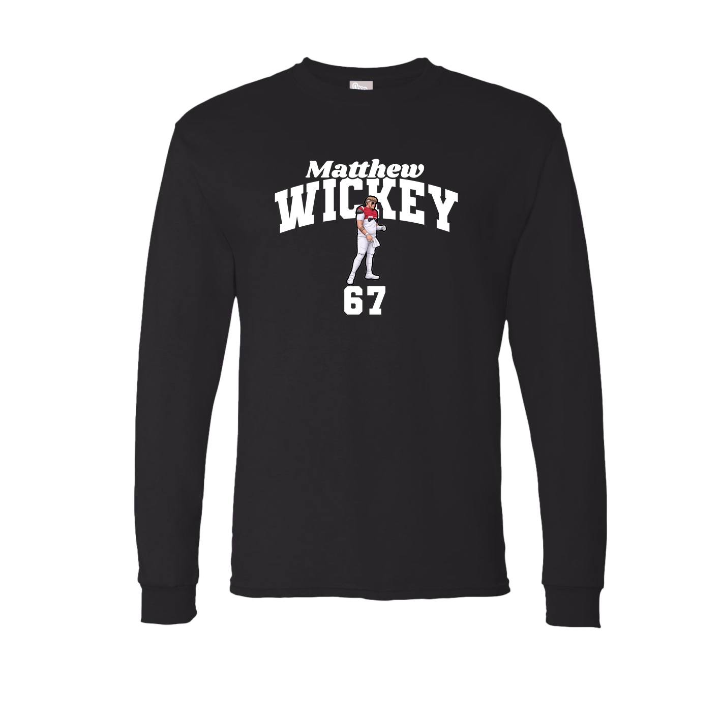 Long Sleeve Tee — Signature Arch in Black