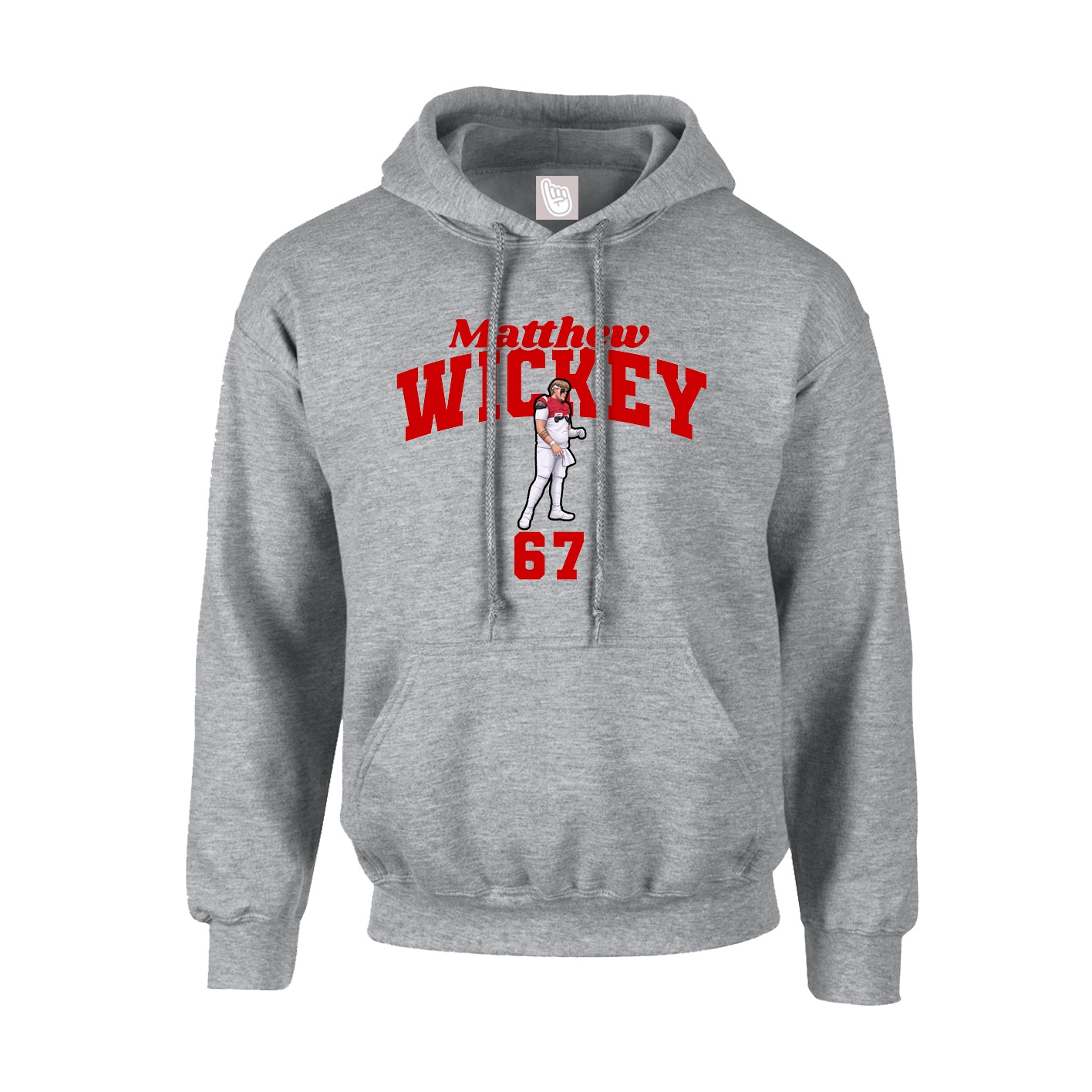 Hoodie — Signature Arch in Grey