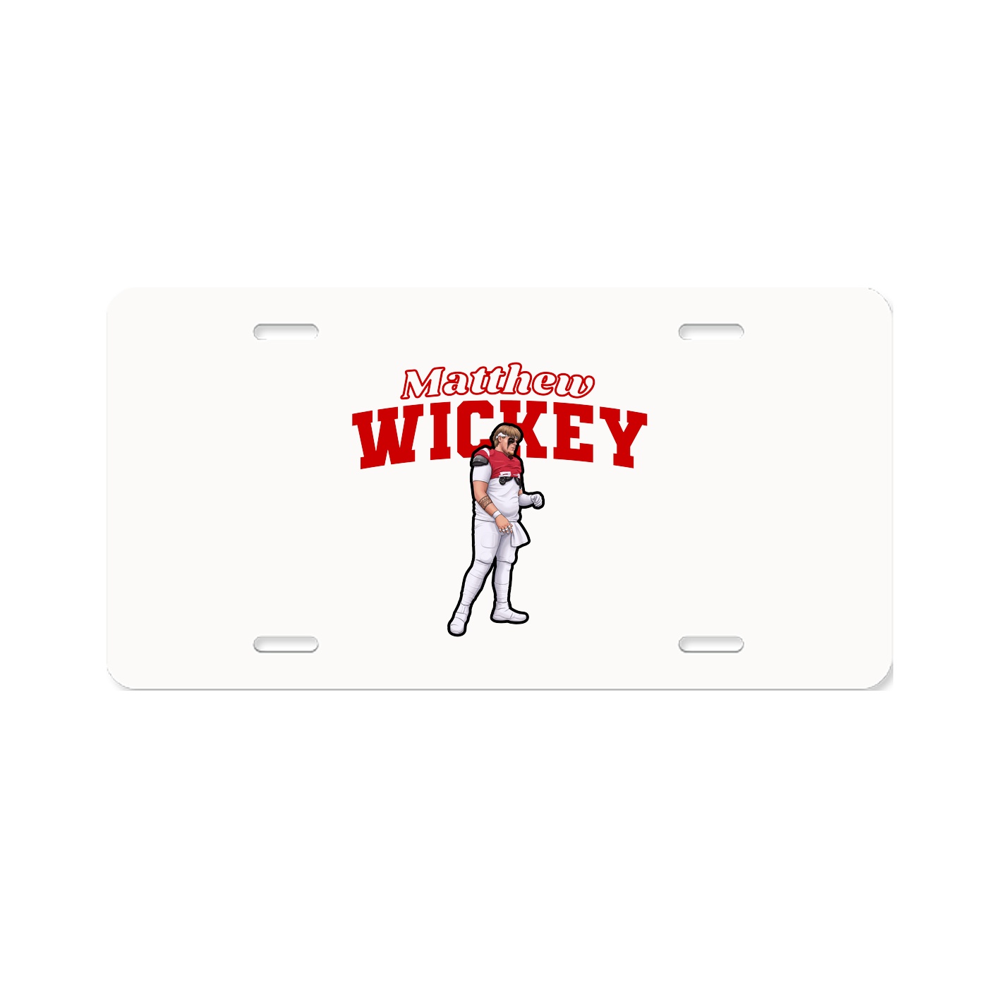 License Plate — Name Arch in Classic