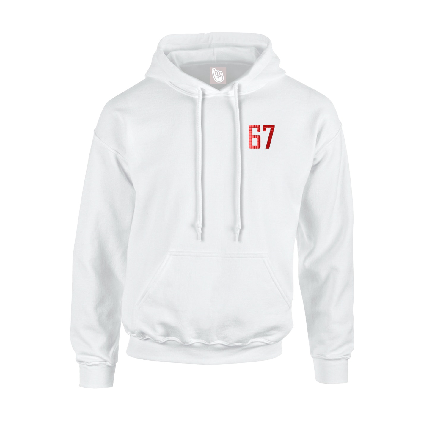 Youth Hoodie — Front Shirsy in White