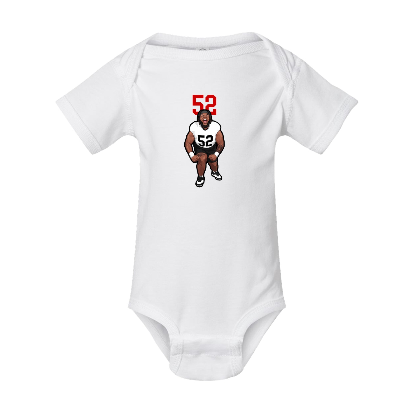 Baby Onesie — Number Top in White