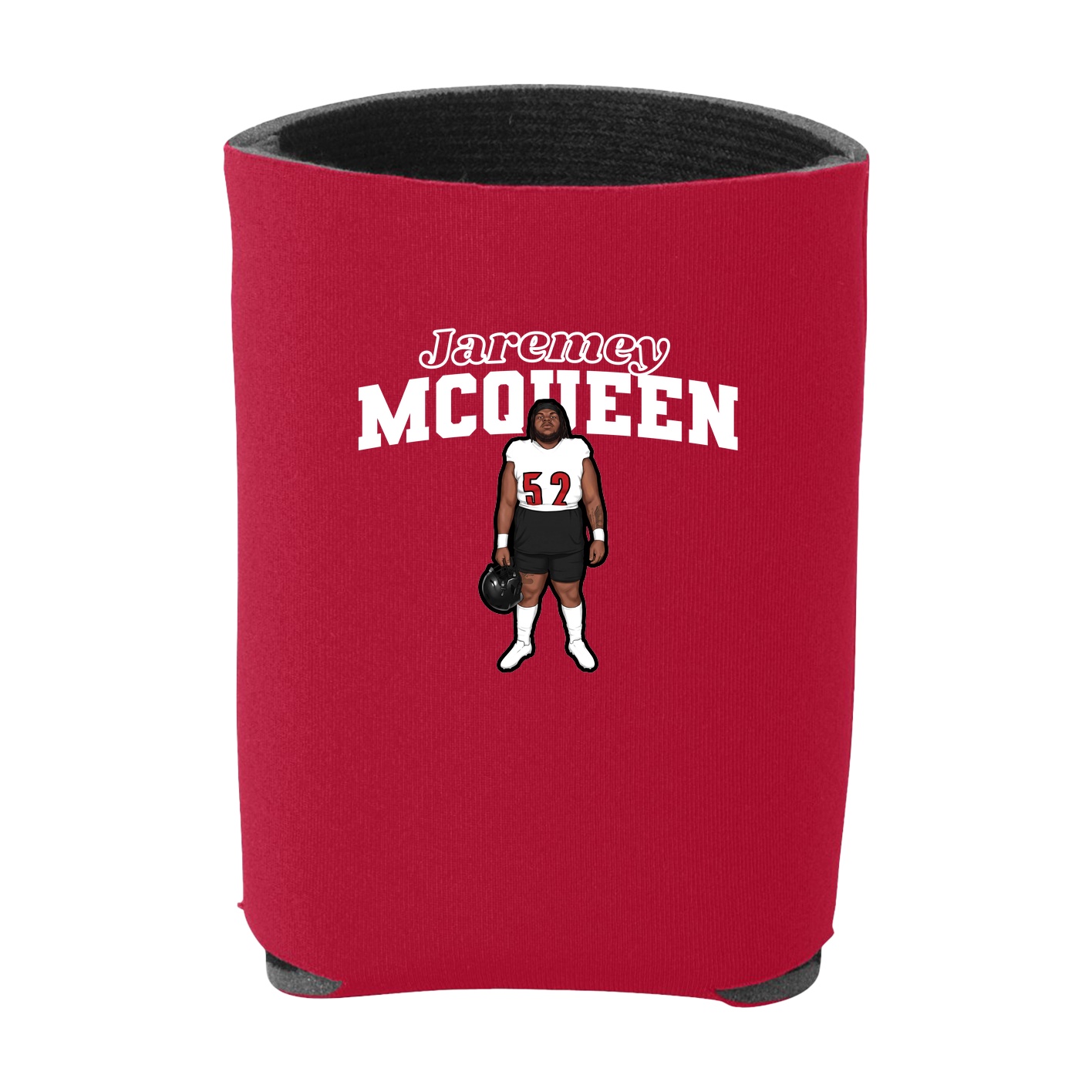 Can Holder — Name Arch in Red
