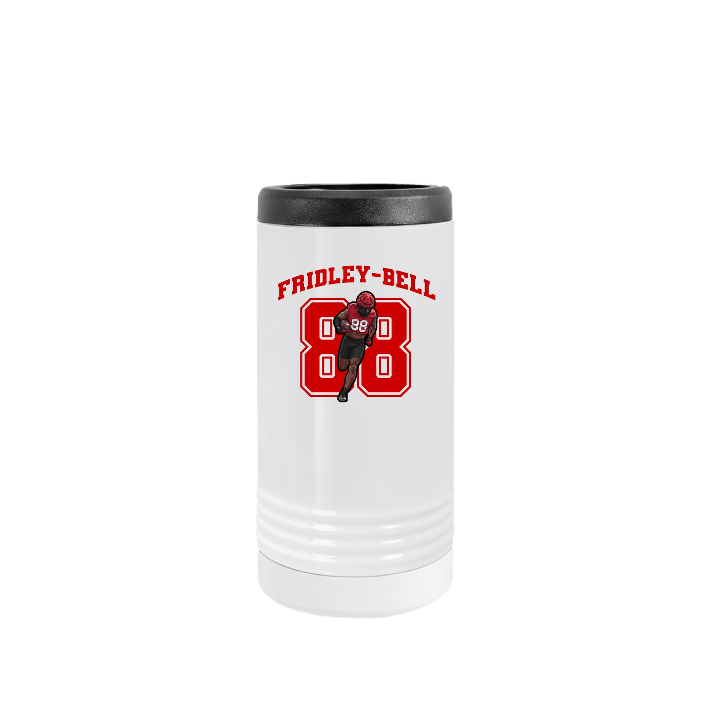 Slim Beverage Holder — Number in White