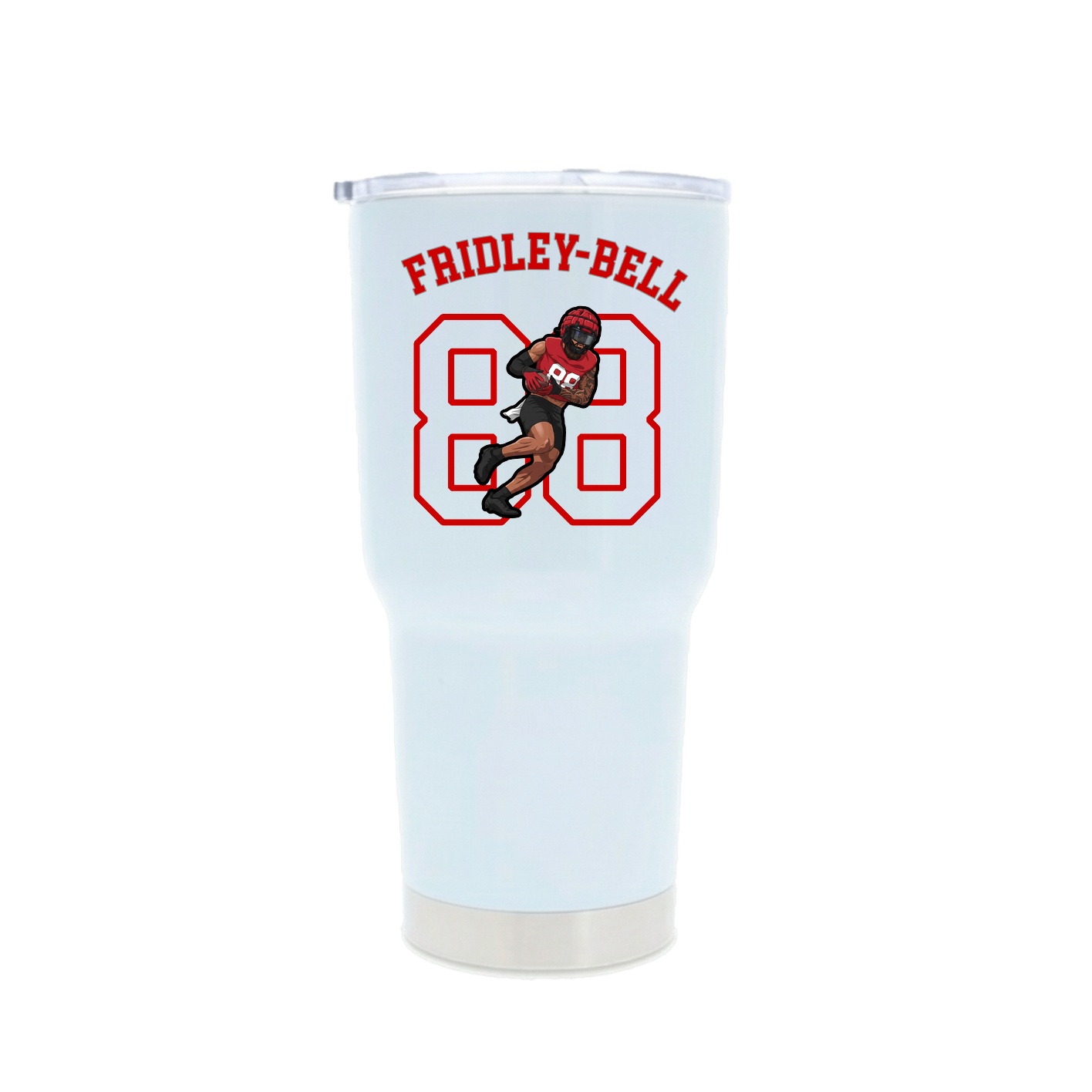 30oz Stainless Steel Tumbler — Shirsey Arch in White