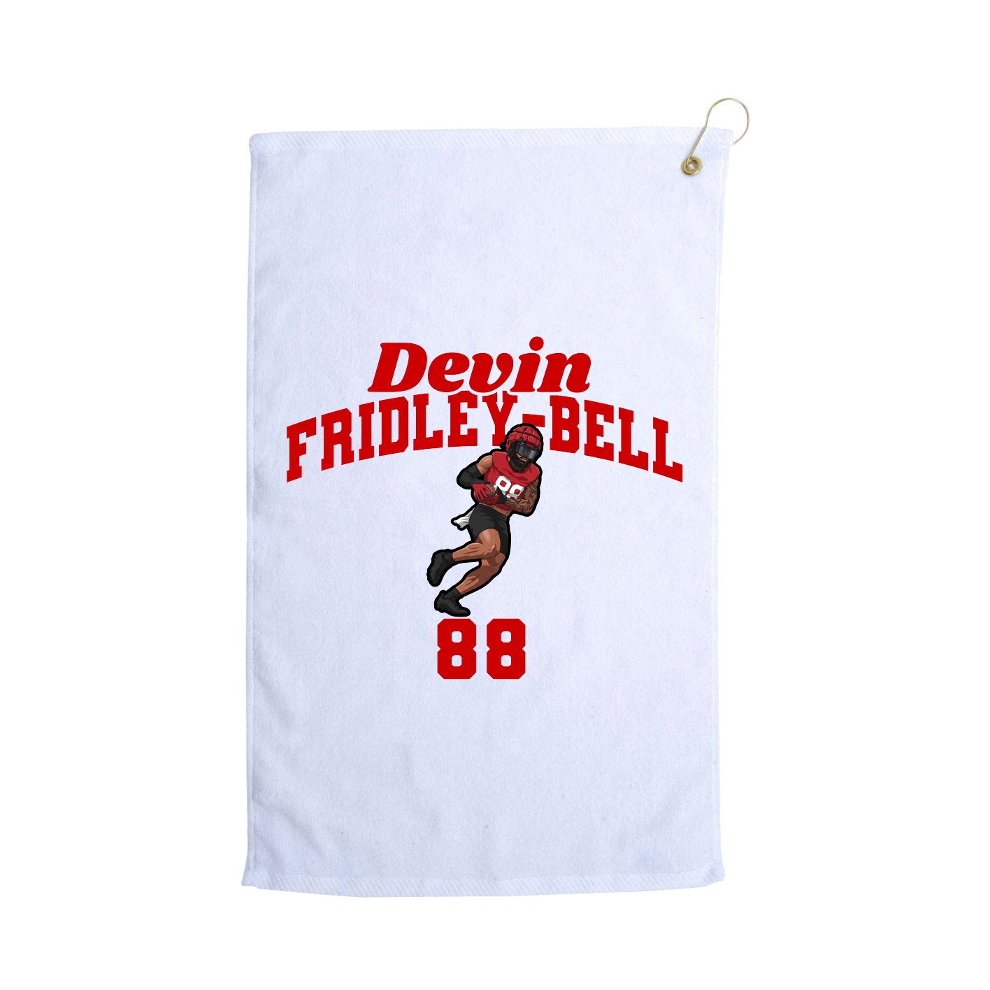 Golf Towel — Signature Arch in White