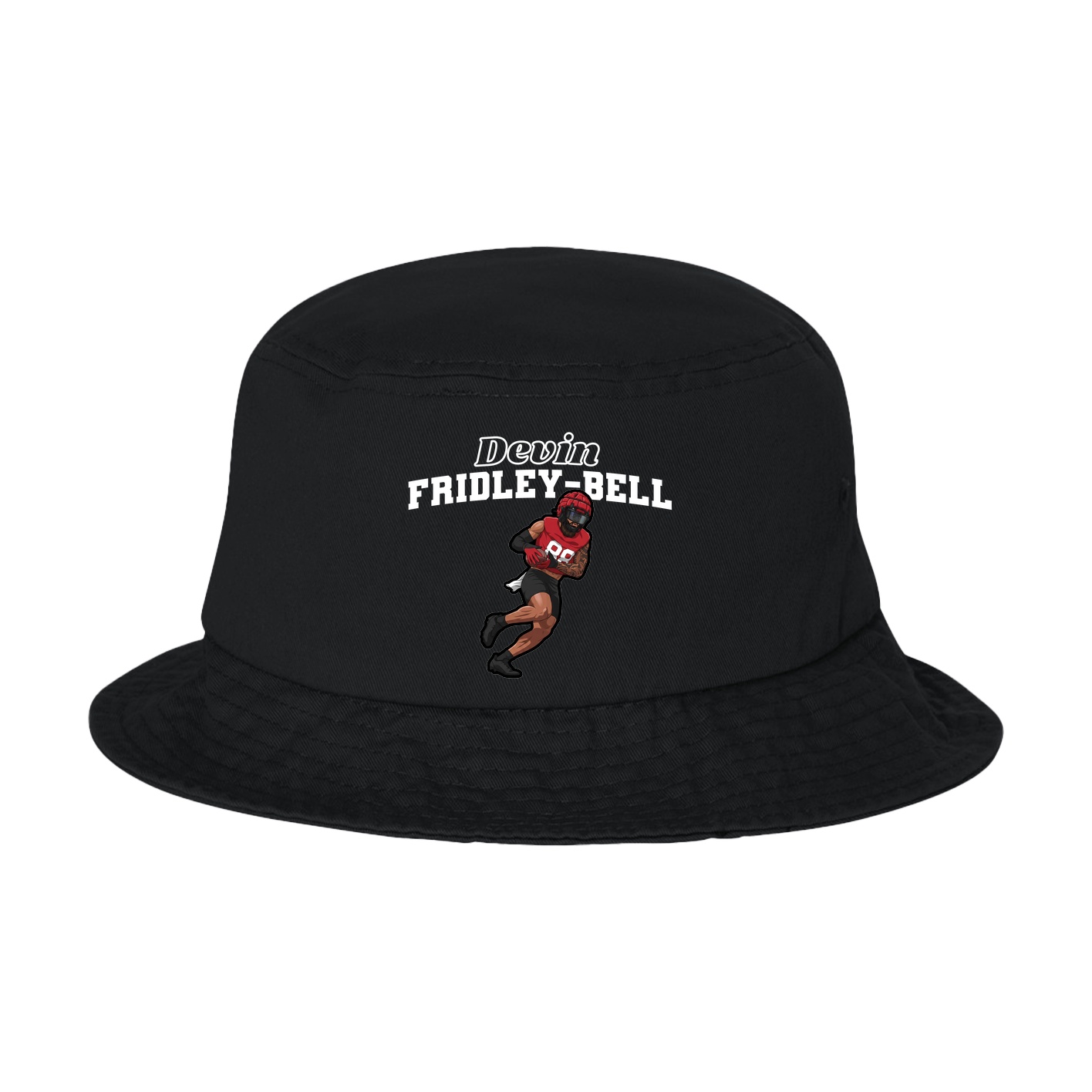 Bucket Cap — Name Arch in Black