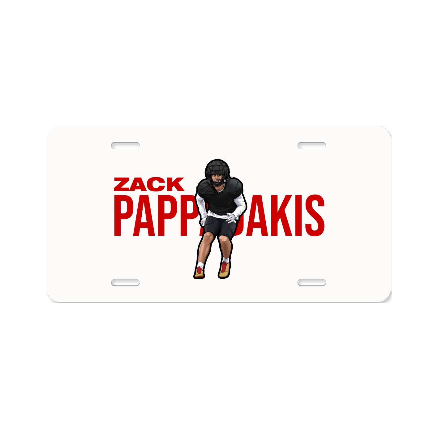 License Plate — Player Name in Classic