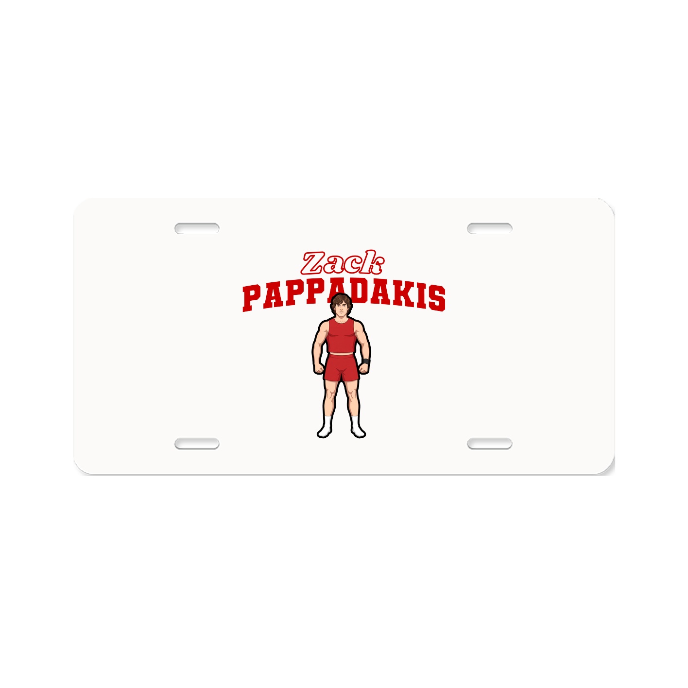 License Plate — Name Arch in Classic
