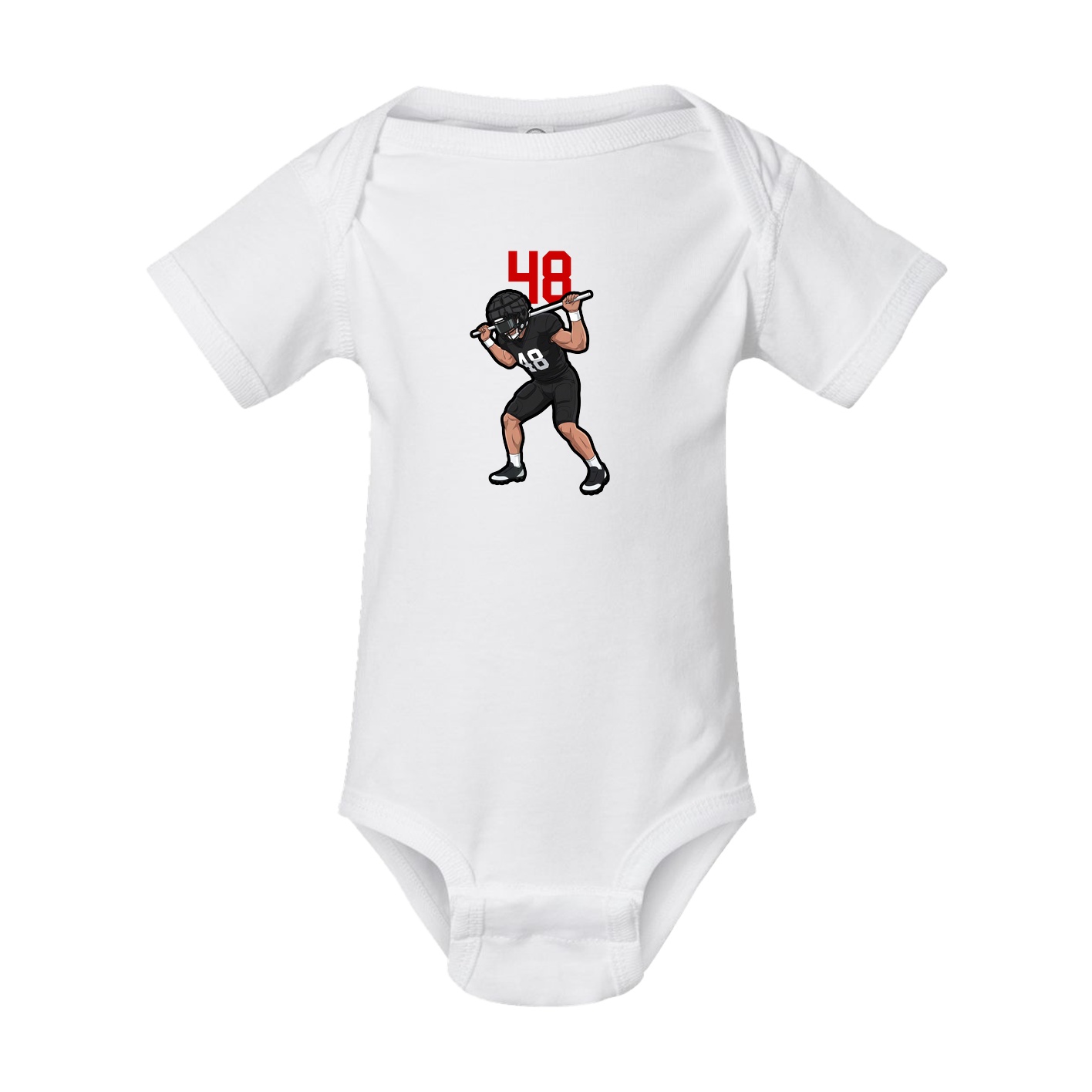 Baby Onesie — Number Top in White