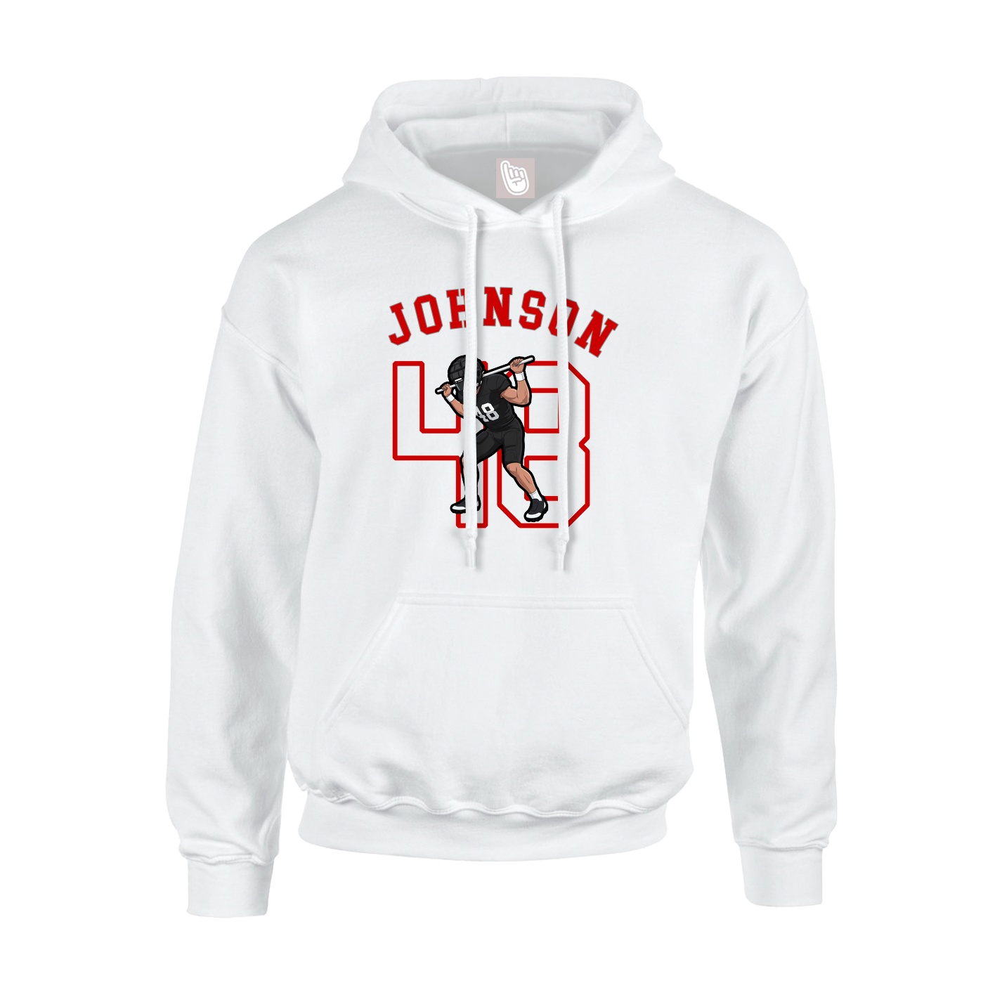 Hoodie — Shirsey Arch in White
