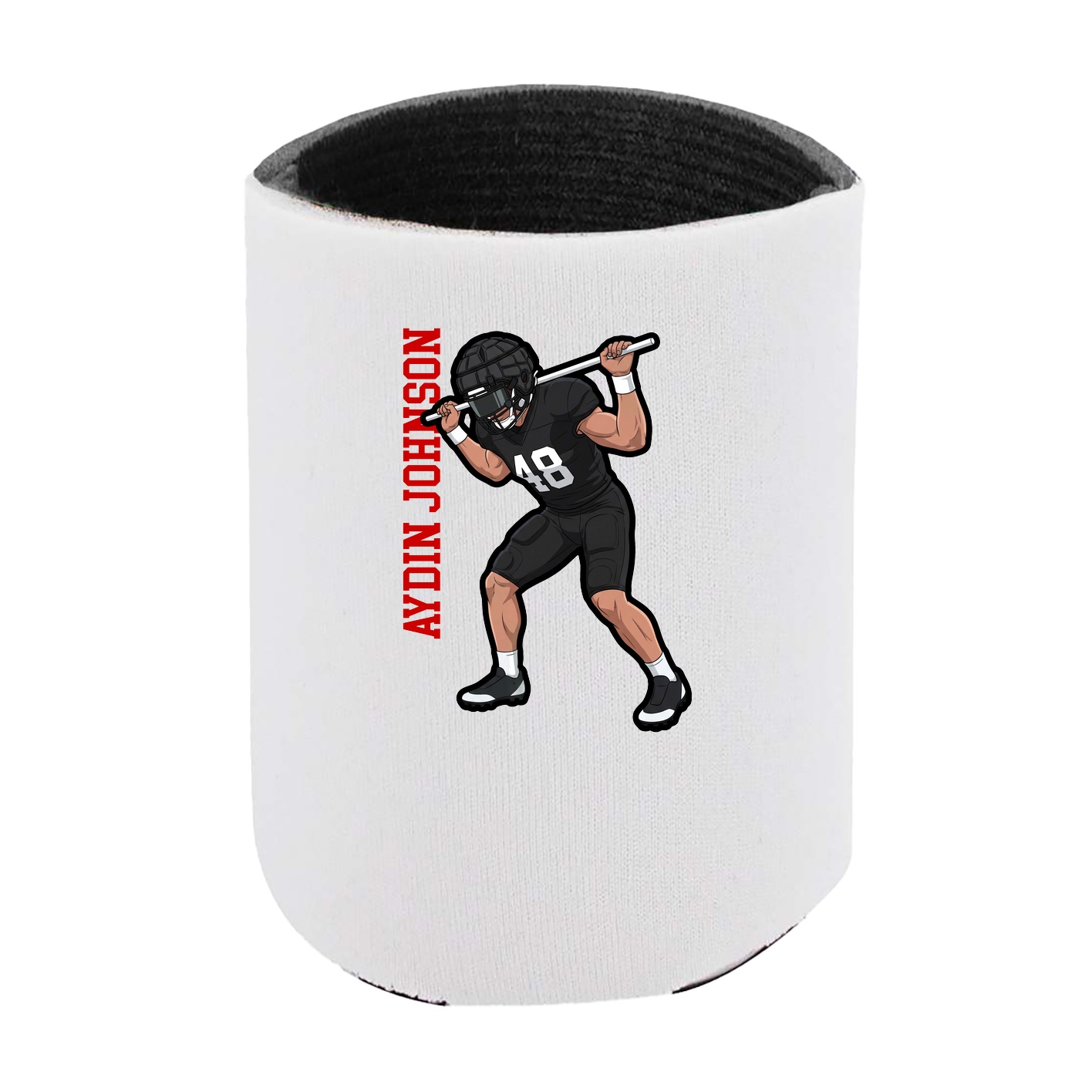 Can Holder — Name Vertical in White
