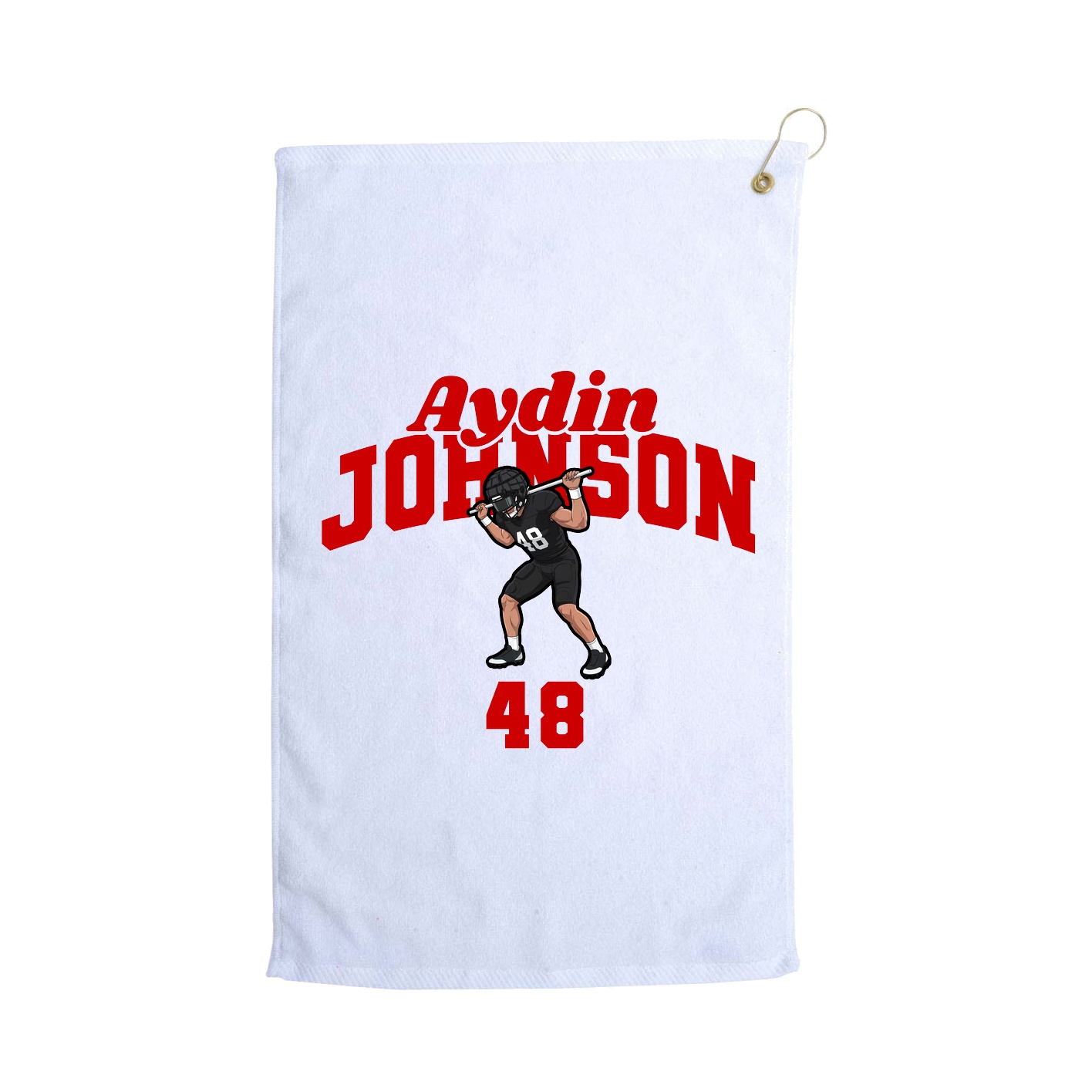 Golf Towel — Signature Arch in White