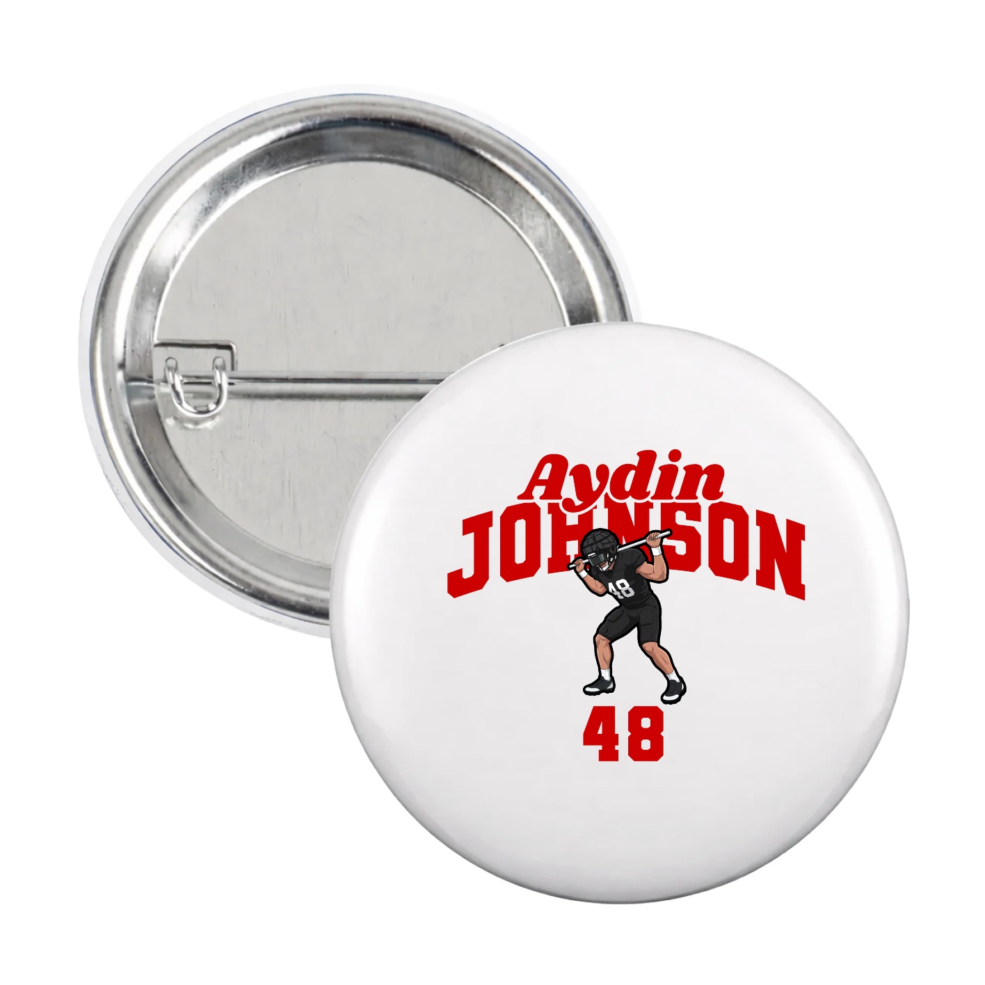 Game Day Button — Signature Arch in White
