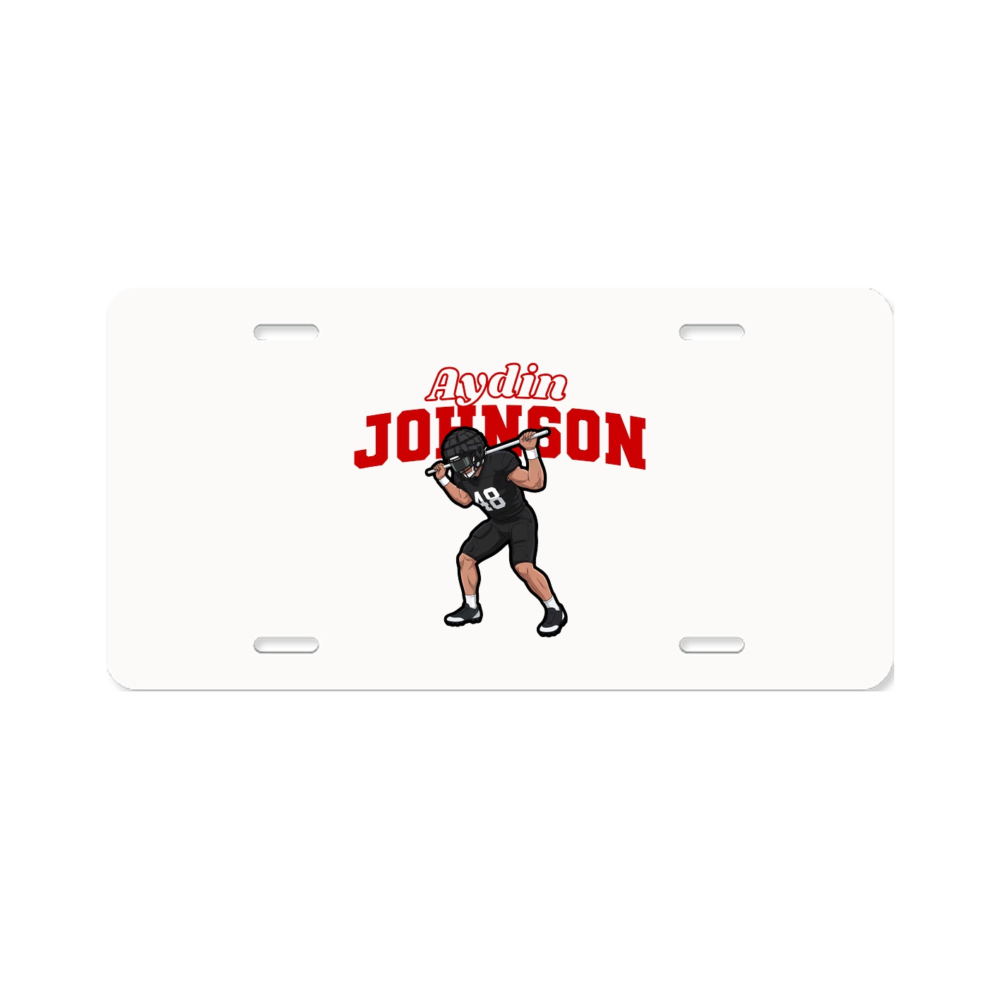 License Plate — Name Arch in Classic