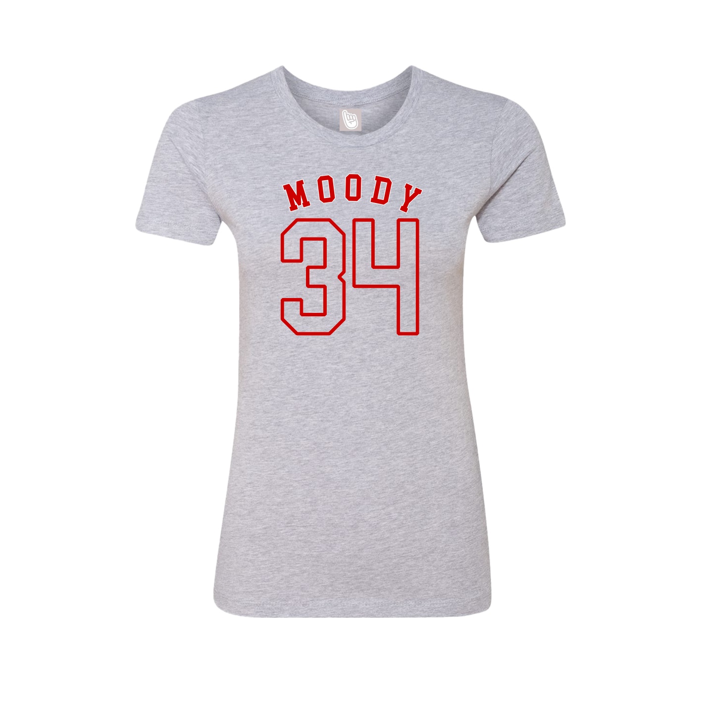 Fitted Women's Tee — Shirsey Arch in Grey