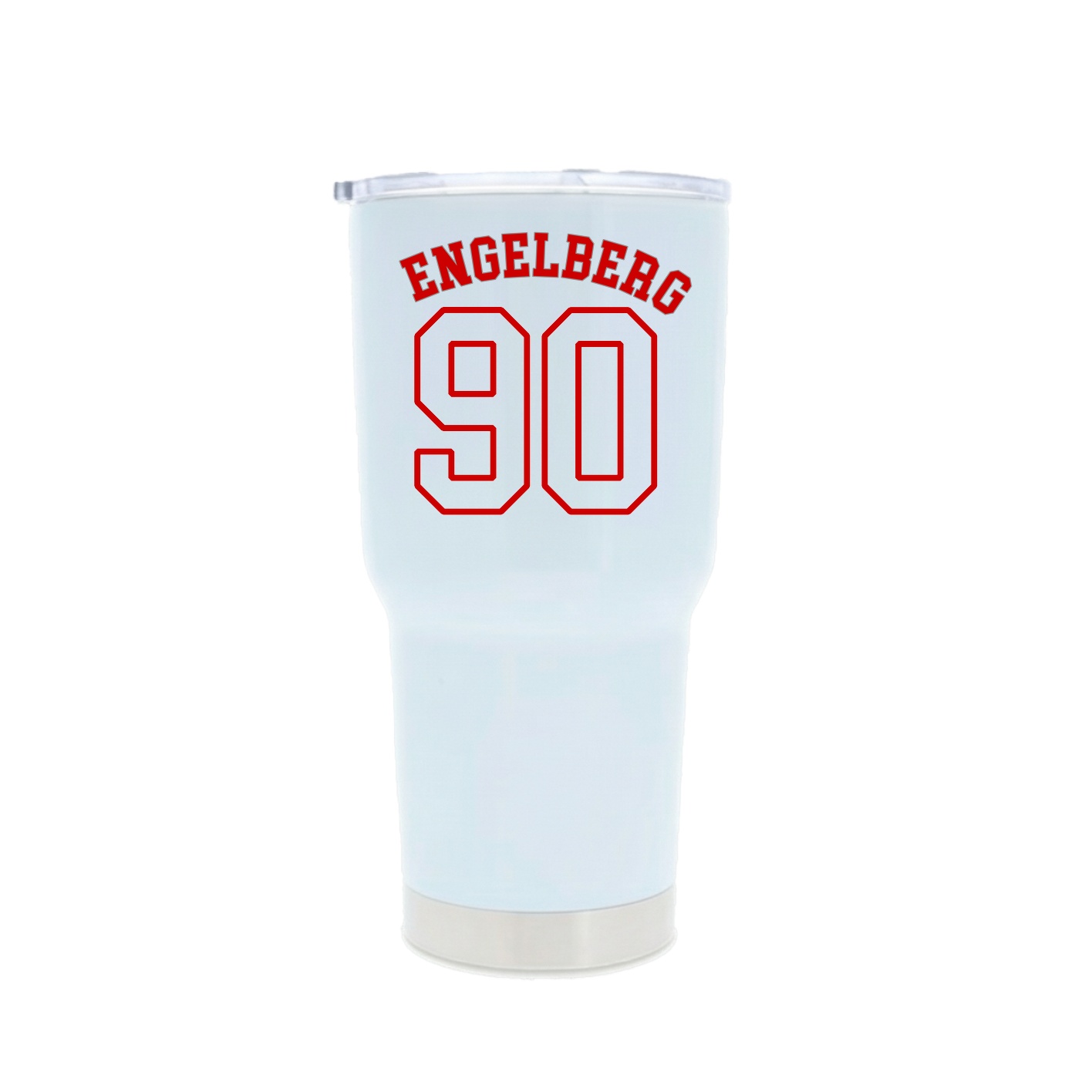 30oz Stainless Steel Tumbler — Shirsey Arch in White