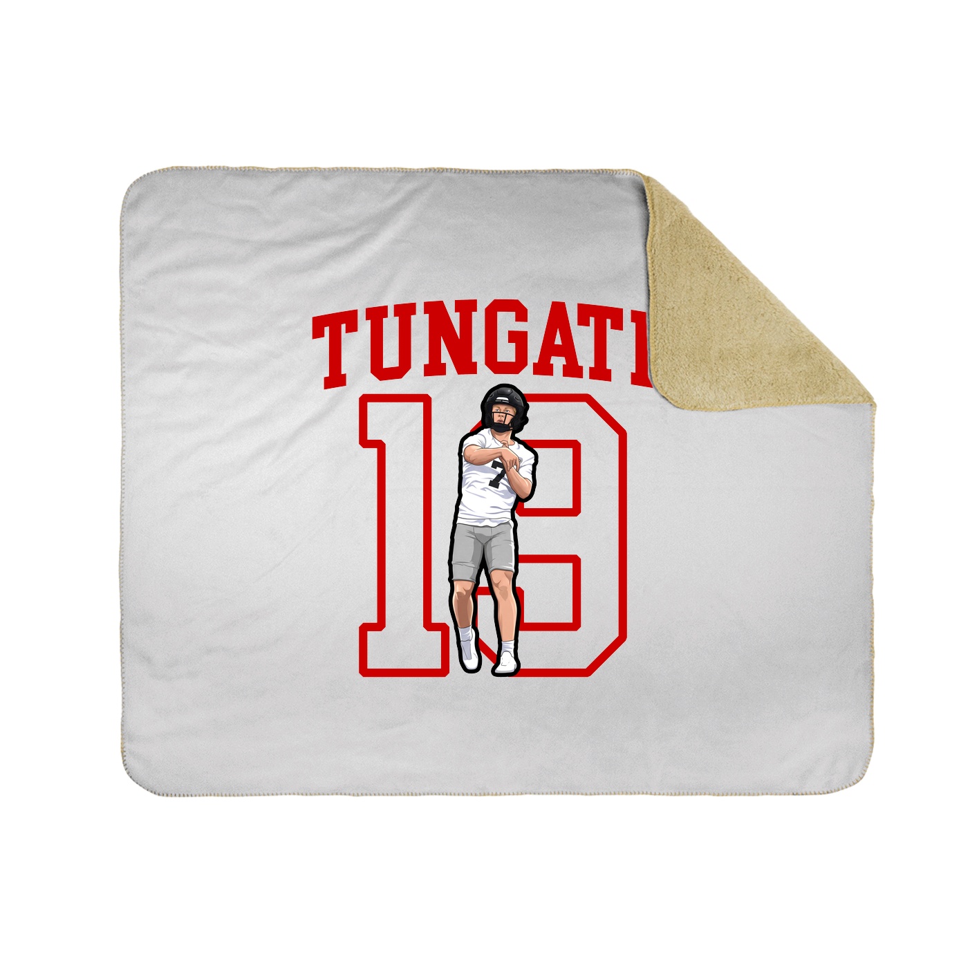 Throw Blanket — Shirsey in White