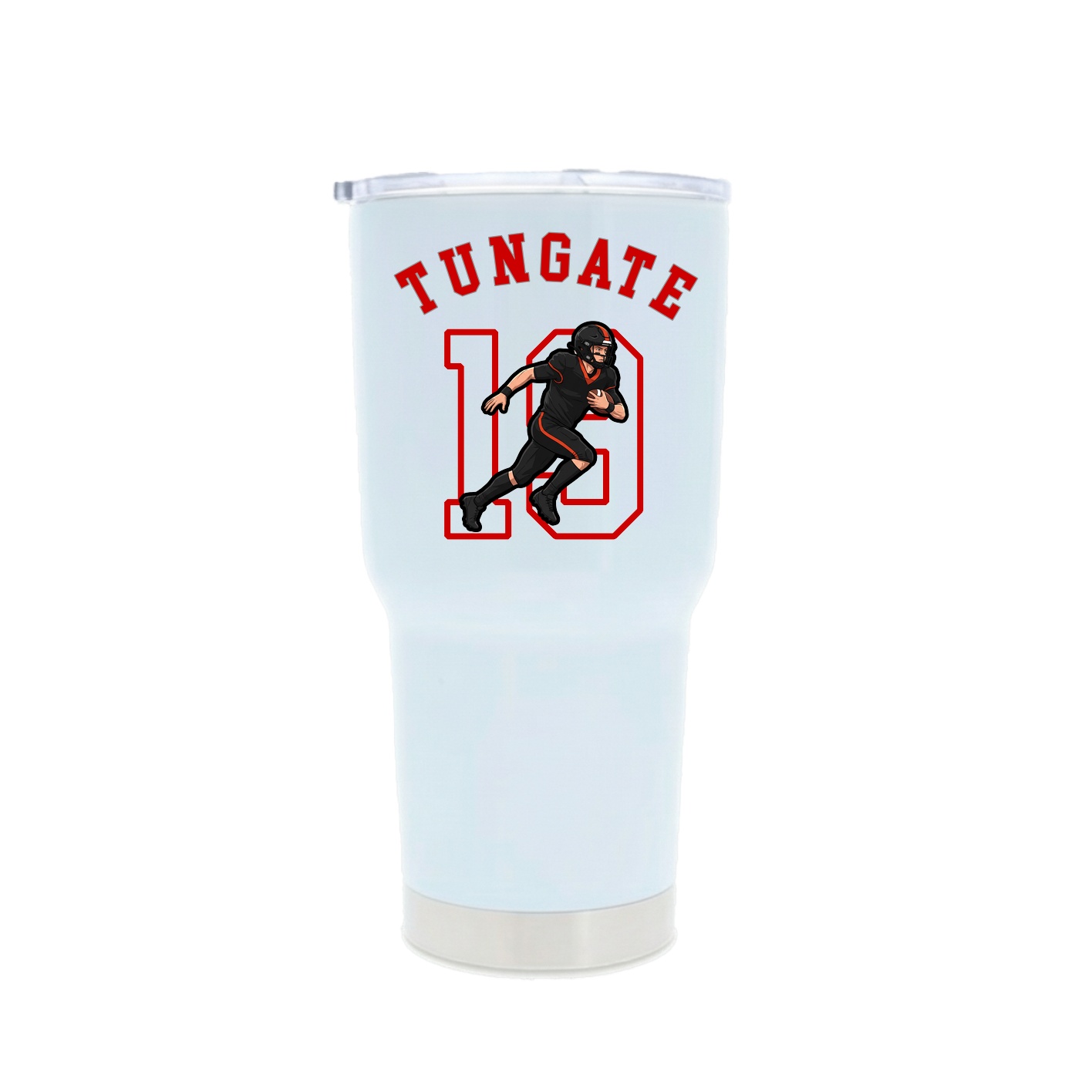30oz Stainless Steel Tumbler — Shirsey Arch in White