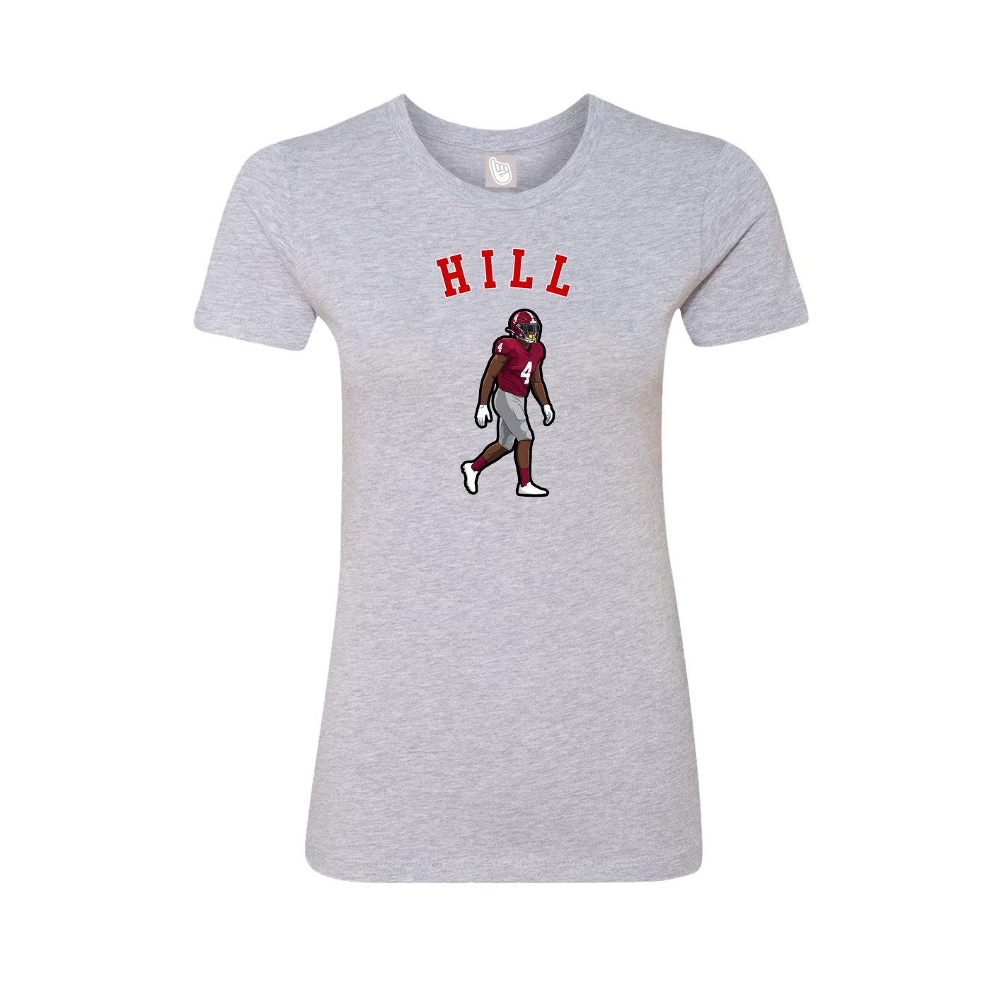 Fitted Women's Tee — Shirsey Arch in Grey