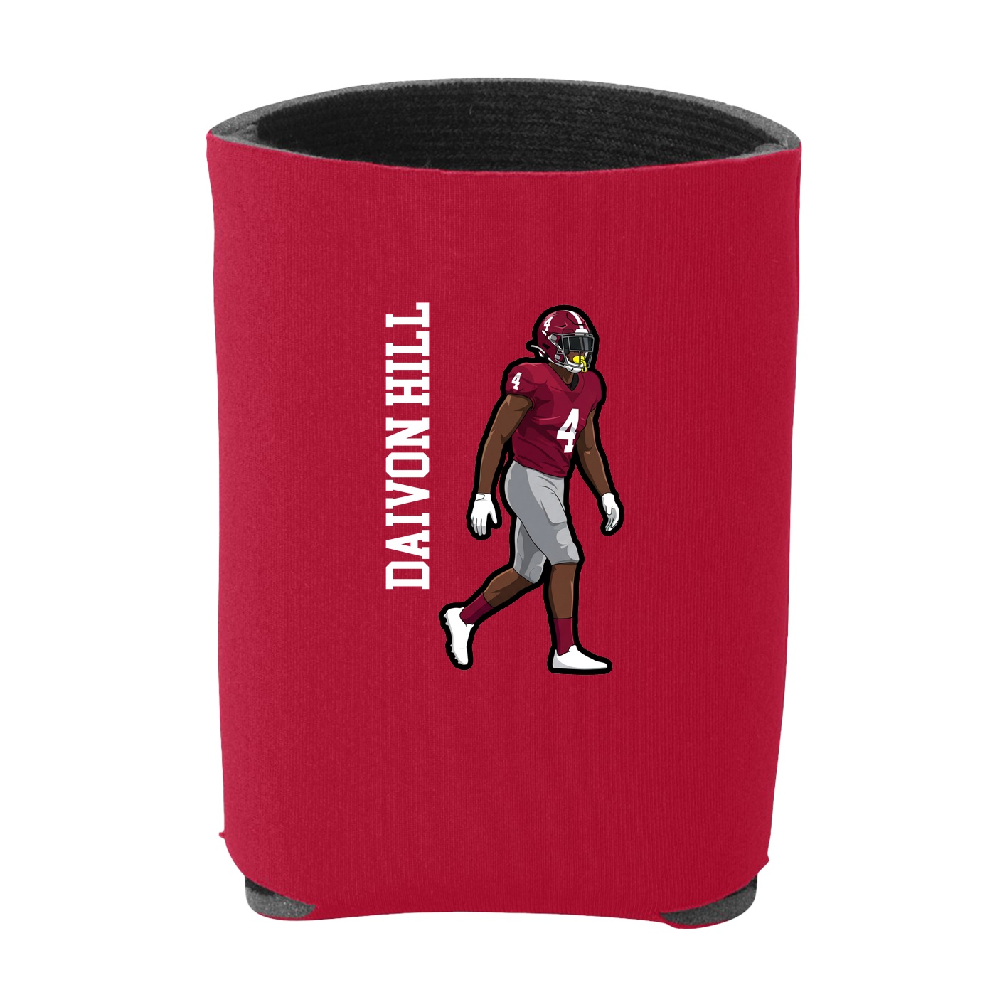Can Holder — Name Vertical in Red