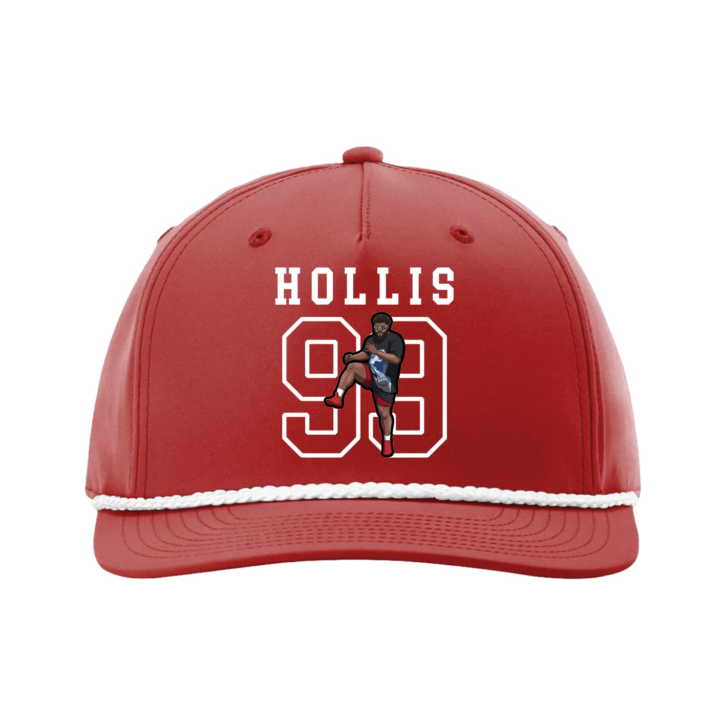 Five-Panel Classic Rope Cap — Shirsey in Red