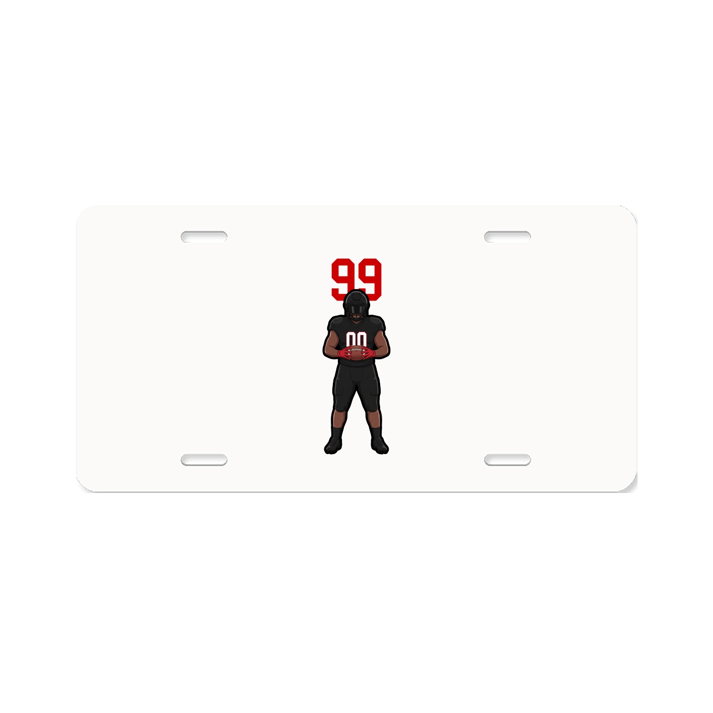 License Plate — Number Top in Classic