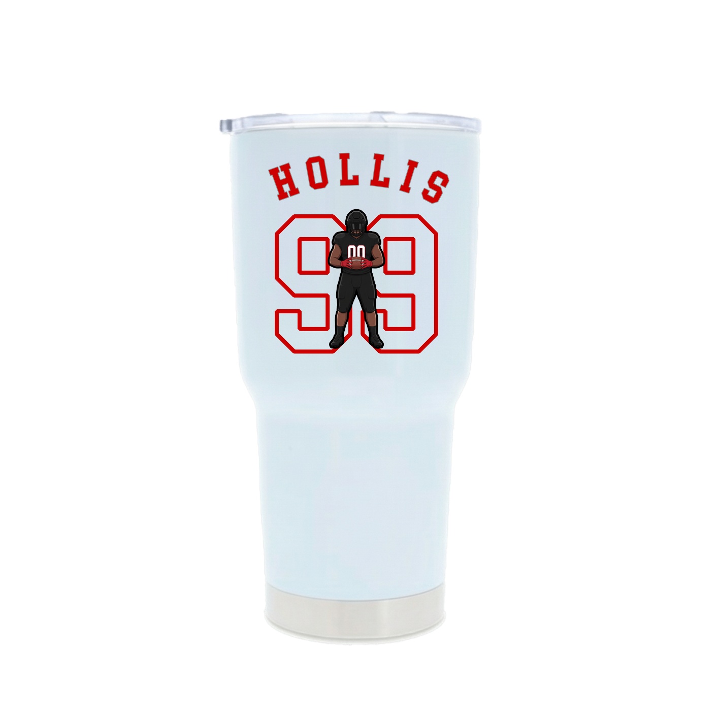 30oz Stainless Steel Tumbler — Shirsey Arch in White