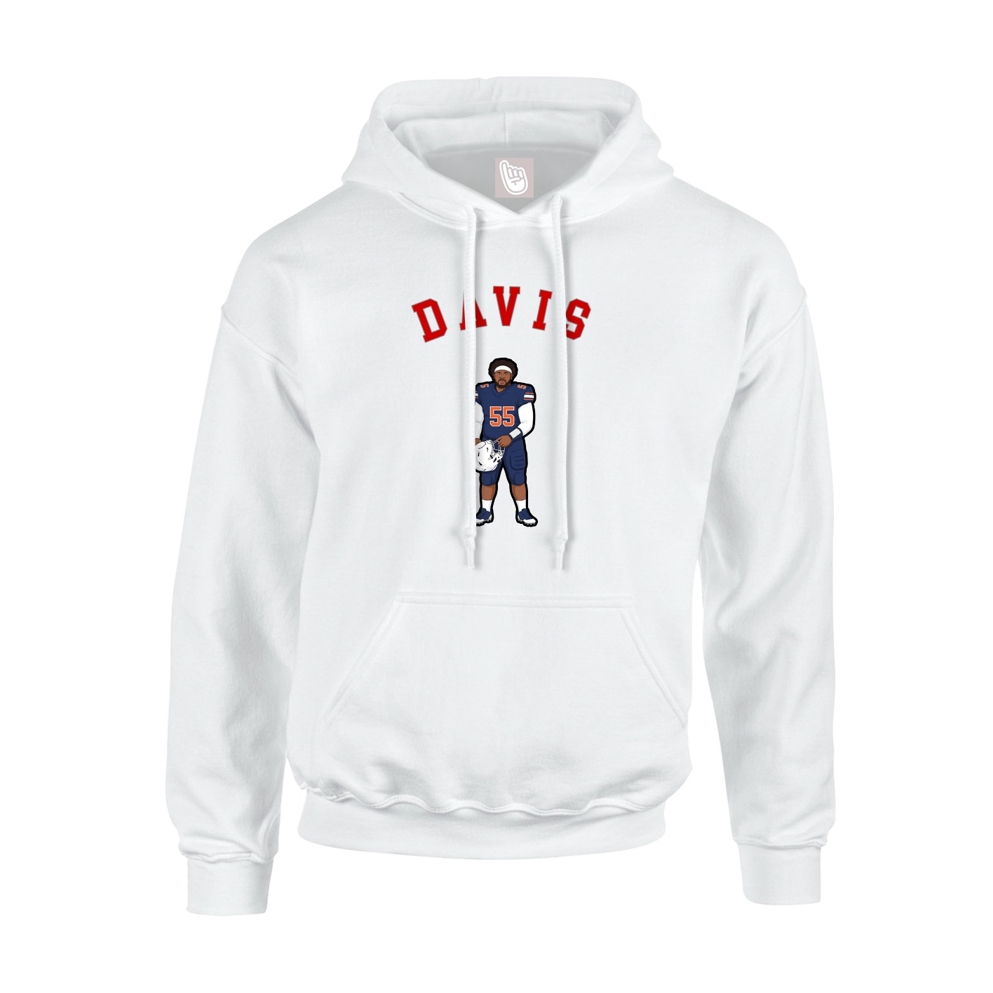 Youth Hoodie — Shirsey Arch in White