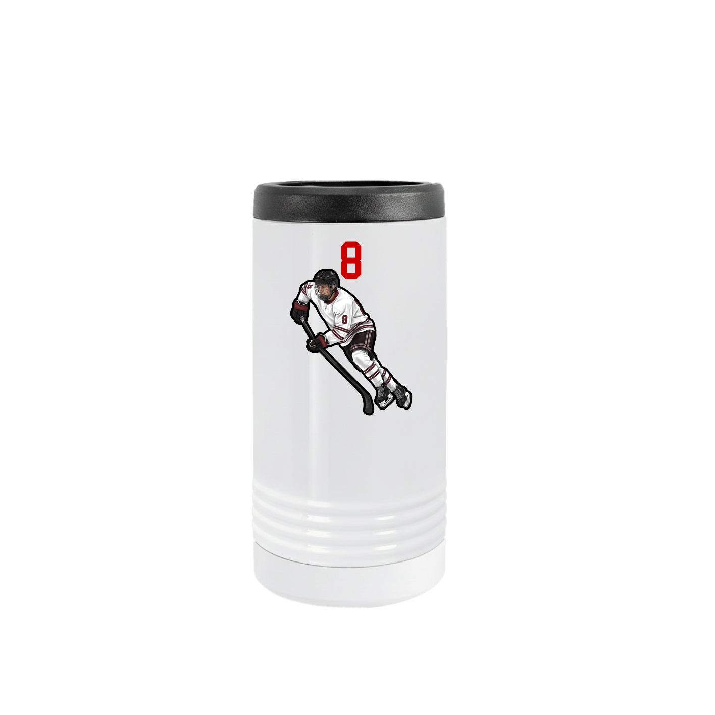 Slim Beverage Holder — Number Top in White