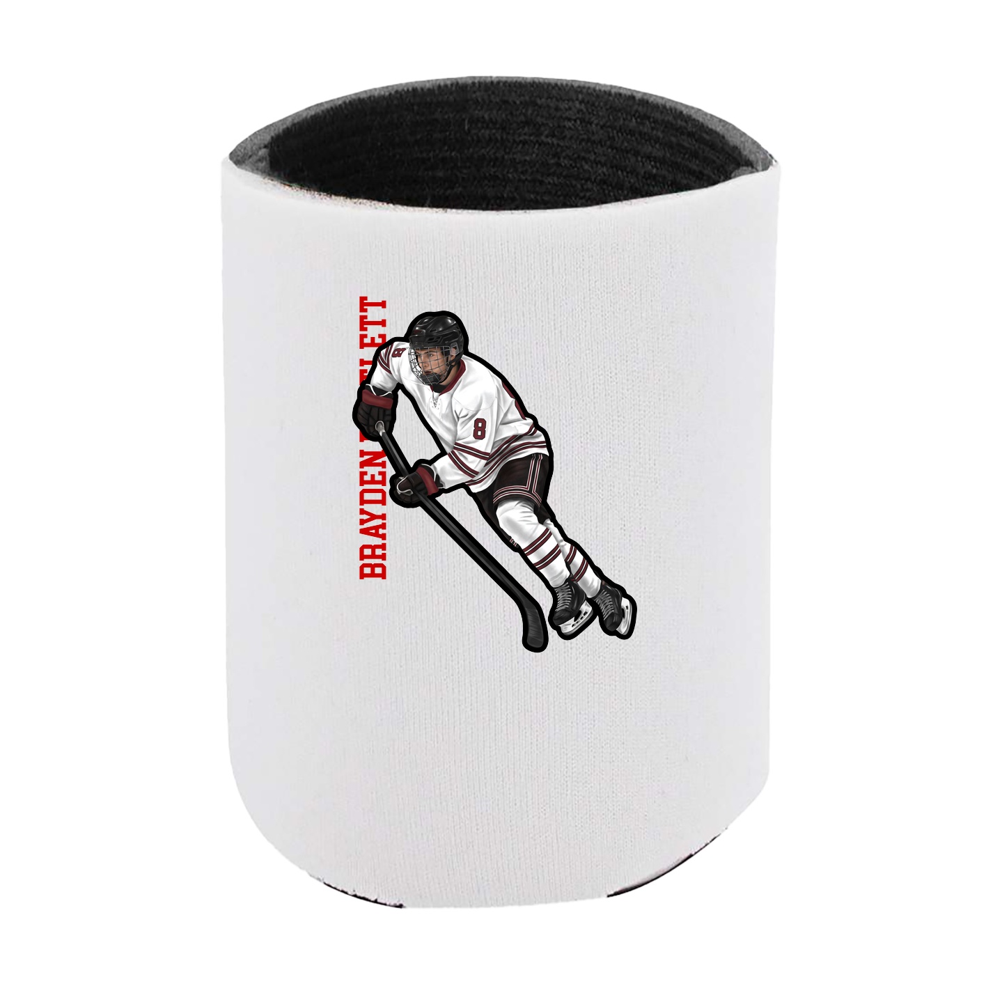 Can Holder — Name Vertical in White