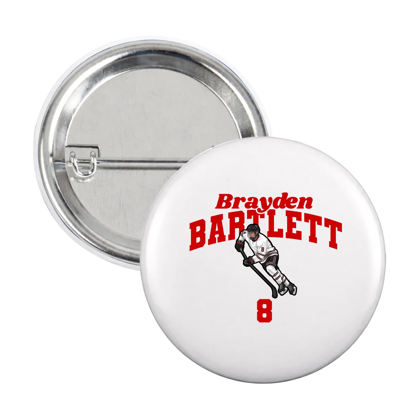 Game Day Button — Signature Arch in White